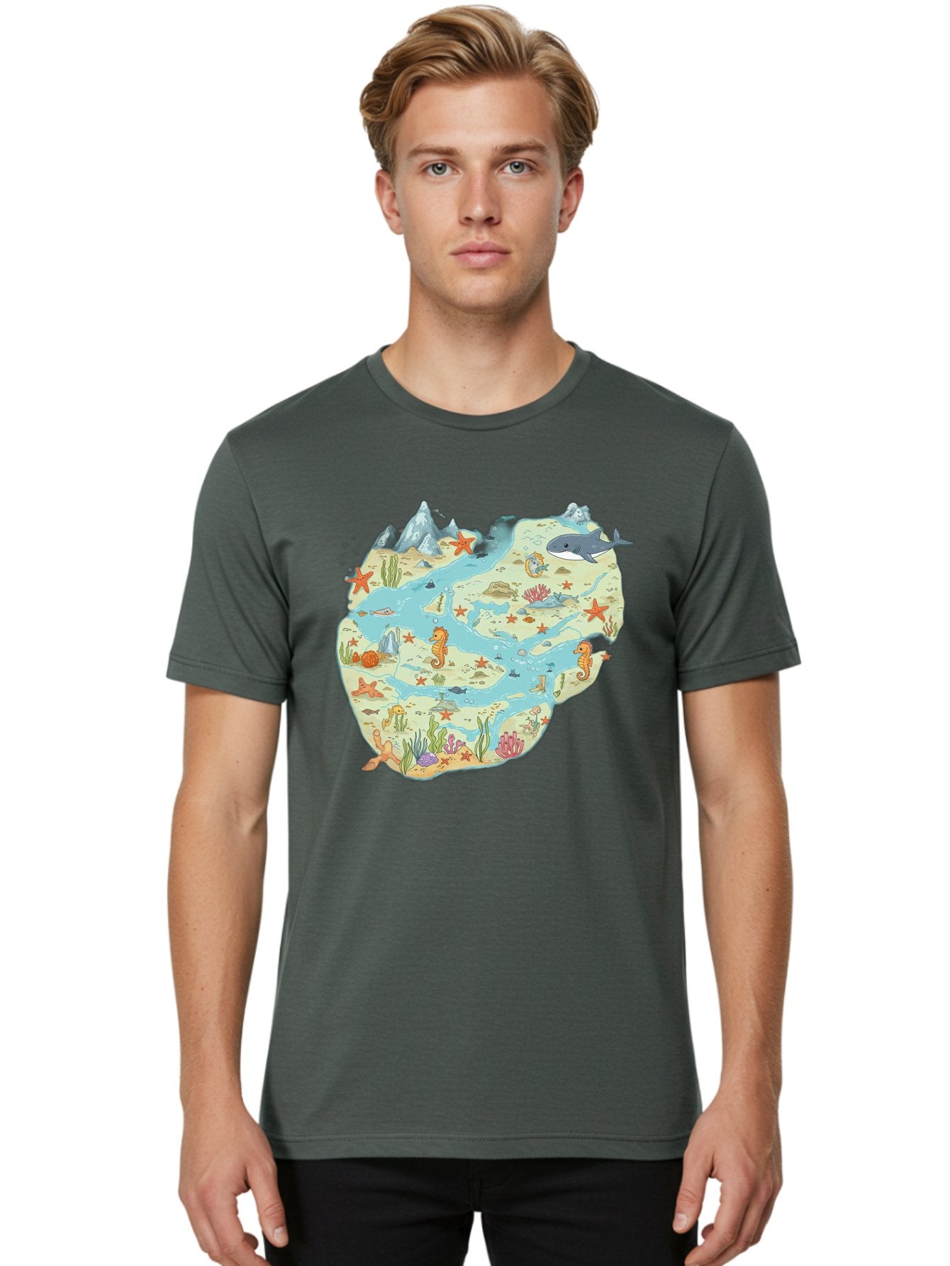 Ocean-Puzzle Men'S Graphic Tee, 100% Cotton, Comfortable Casual Summer Wear, Machine Washable, Vintage Camera, Old Camera, Antique Camera, Black Camera, Classic Photography, Photography Equipment, Nostalgic Device, Film Camera, Camera Art Baf240 20