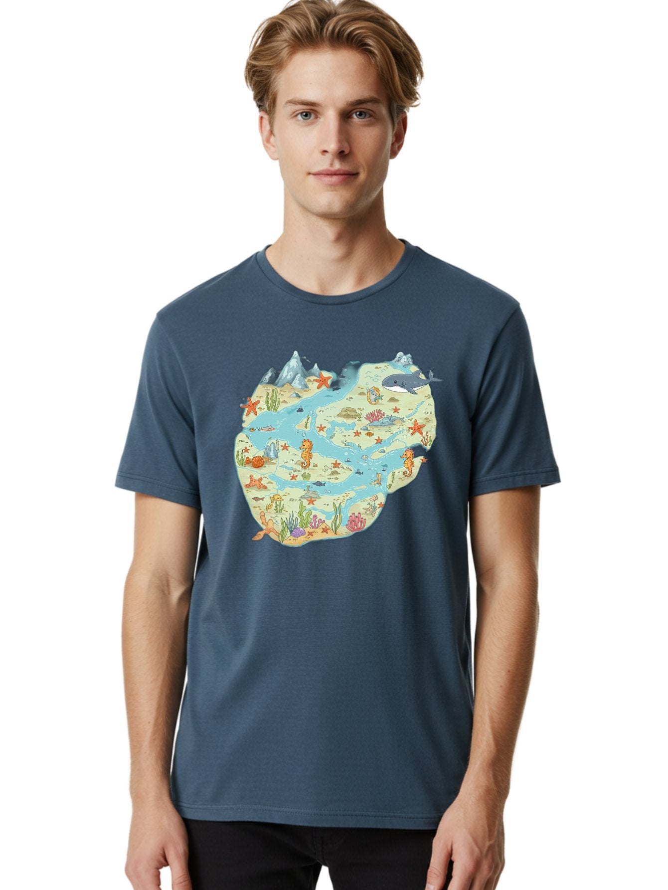 Ocean-Puzzle Men'S Graphic Tee, 100% Cotton, Comfortable Casual Summer Wear, Machine Washable, Vintage Camera, Old Camera, Antique Camera, Black Camera, Classic Photography, Photography Equipment, Nostalgic Device, Film Camera, Camera Art Baf240 24