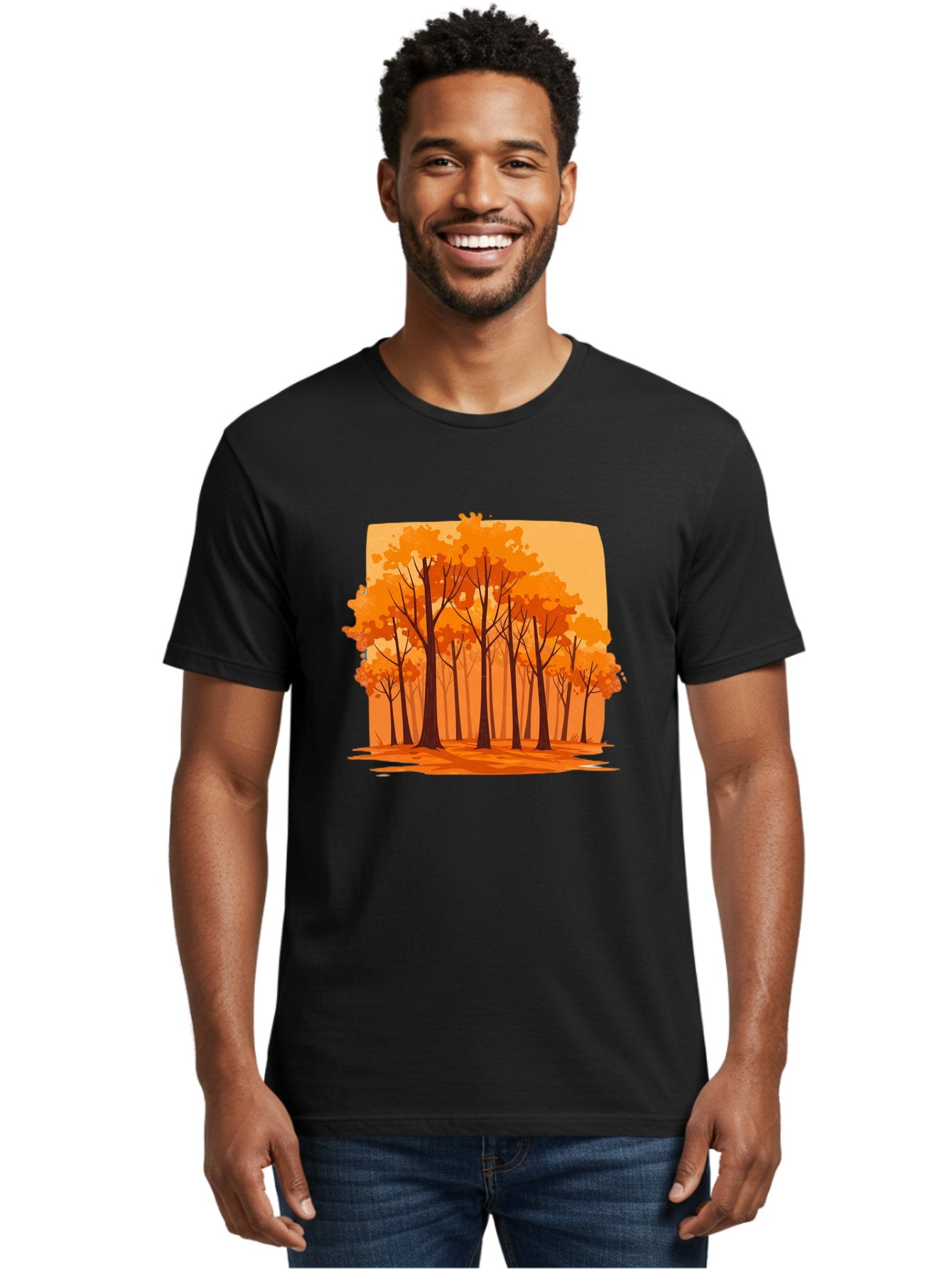 Orange-Forest Men'S Graphic Tee, 100% Cotton, Comfortable Casual Summer Wear, Machine Washable, Vintage Camera, Old Camera, Antique Camera, Black Camera, Classic Photography, Photography Equipment, Nostalgic Device, Film Camera, Camera Art Baf243 24