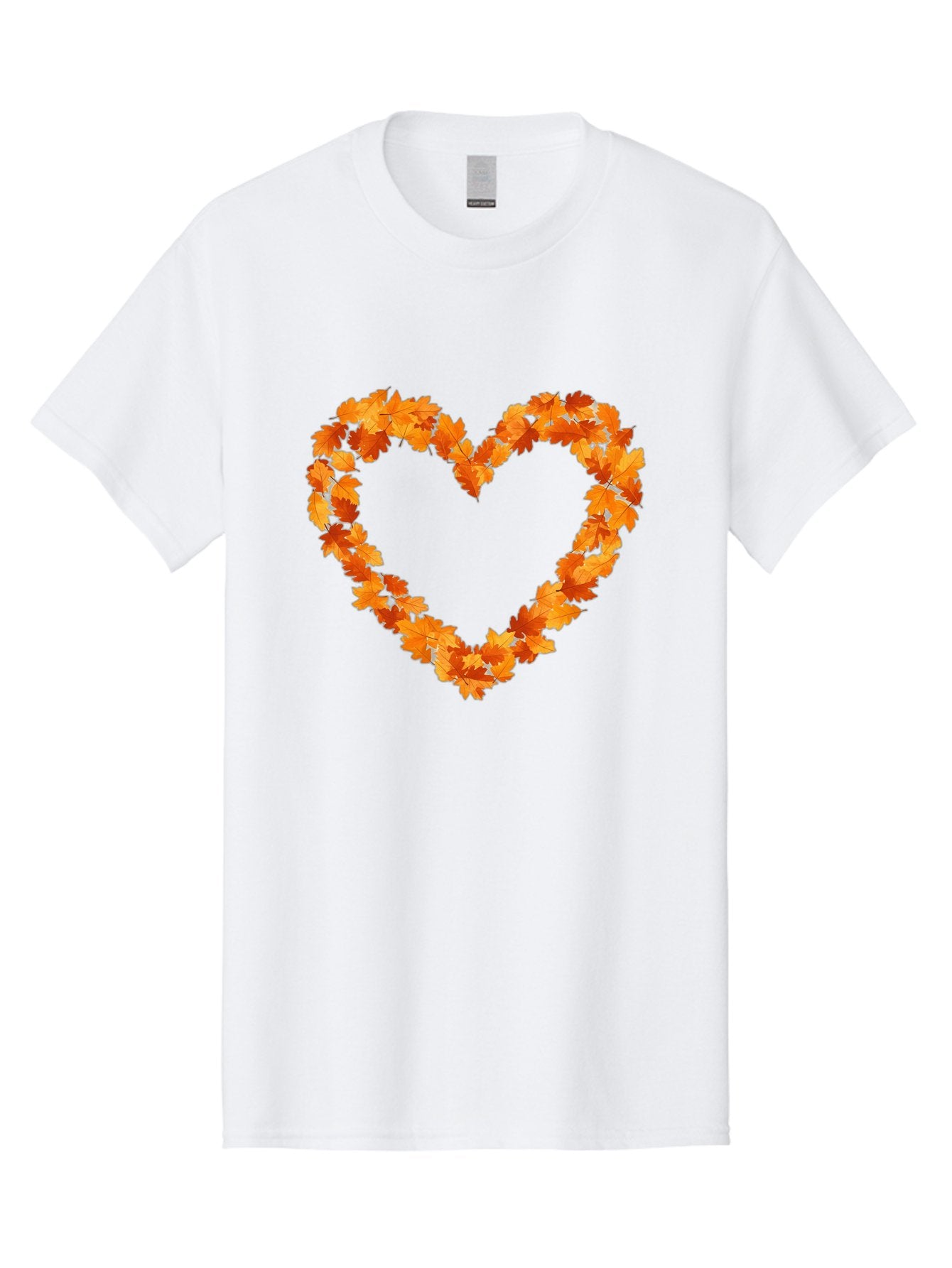 Orange-Leaves-Heart Men'S Graphic Tee, 100% Cotton, Comfortable Casual Summer Wear, Machine Washable, Vintage Camera, Old Camera, Antique Camera, Black Camera, Classic Photography, Photography Equipment, Nostalgic Device, Film Camera, Baf244 4
