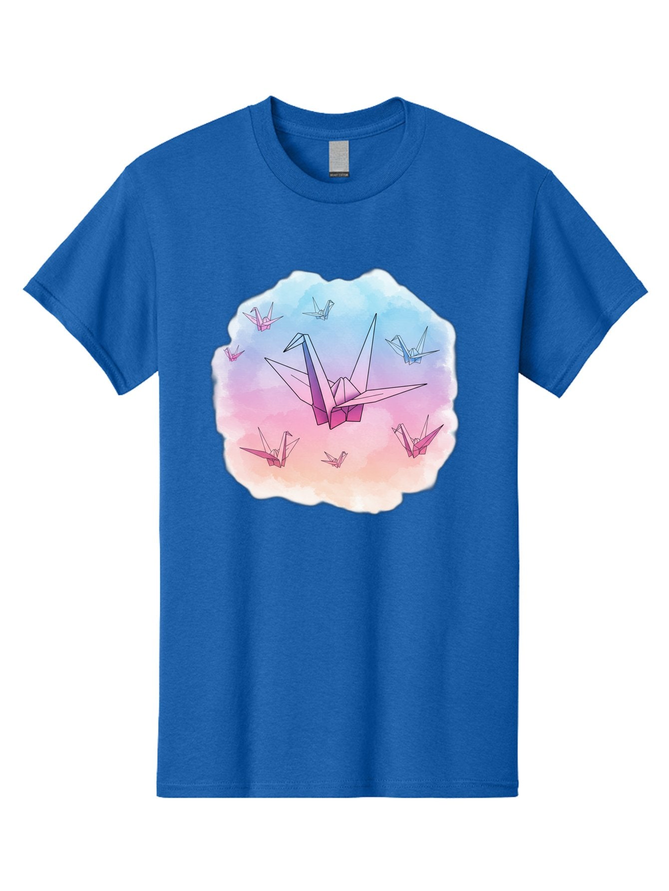 Origami-Cranes-2 Men'S Graphic Tee, 100% Cotton, Comfortable Casual Summer Wear, Machine Washable, Vintage Camera, Old Camera, Antique Camera, Black Camera, Classic Photography, Photography Equipment, Nostalgic Device, Film Camera, Camera Art Baf254 13