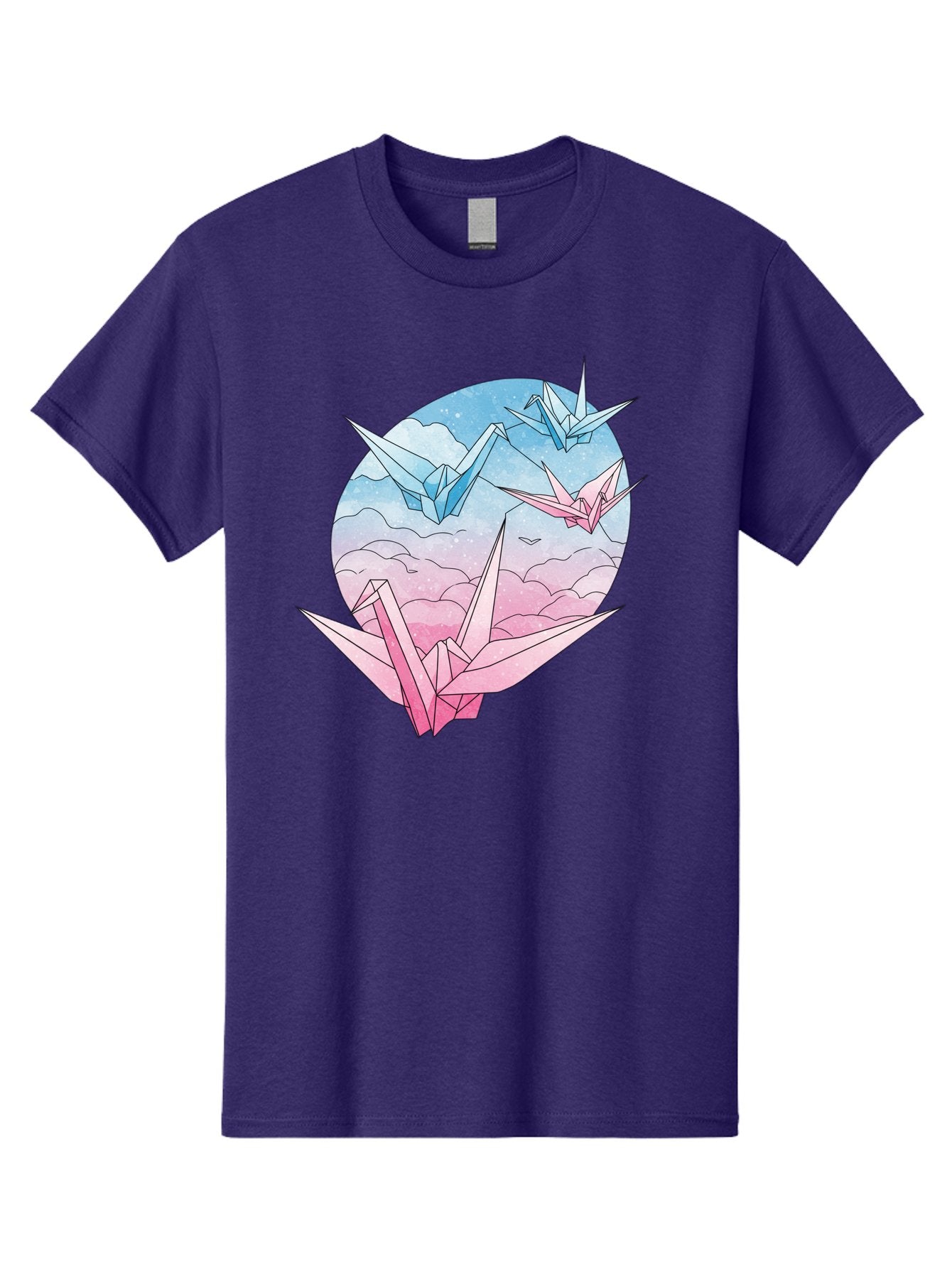 Origami-Cranes-3 Men'S Graphic Tee, 100% Cotton, Comfortable Casual Summer Wear, Machine Washable, Vintage Camera, Old Camera, Antique Camera, Black Camera, Classic Photography, Photography Equipment, Nostalgic Device, Film Camera, Camera Art Baf255 11