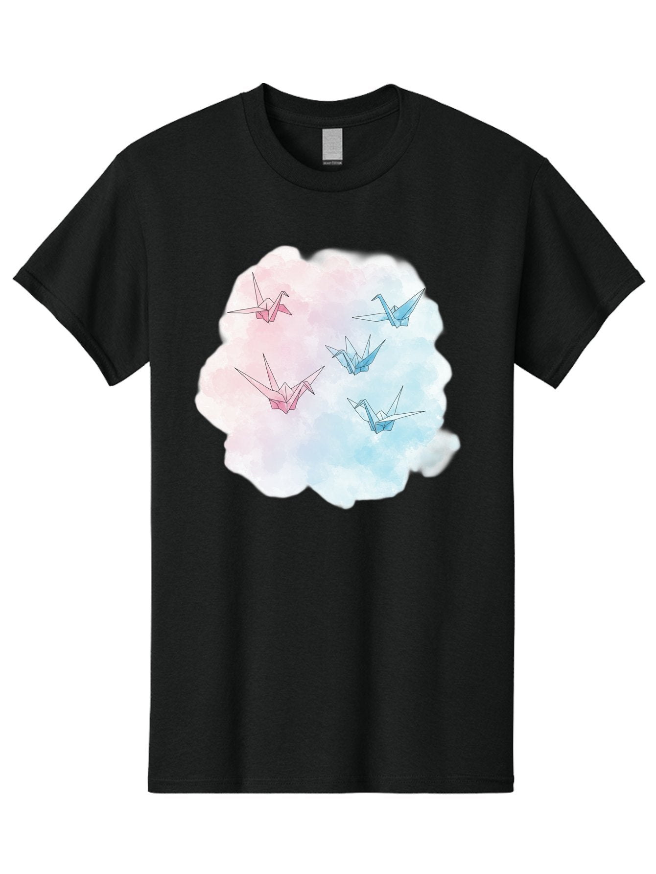 Origami-Cranes-On-Cloud Men'S Graphic Tee, 100% Cotton, Comfortable Casual Summer Wear, Machine Washable, Vintage Camera, Old Camera, Antique Camera, Black Camera, Classic Photography, Photography Equipment, Nostalgic Device, Film Camera, Baf256