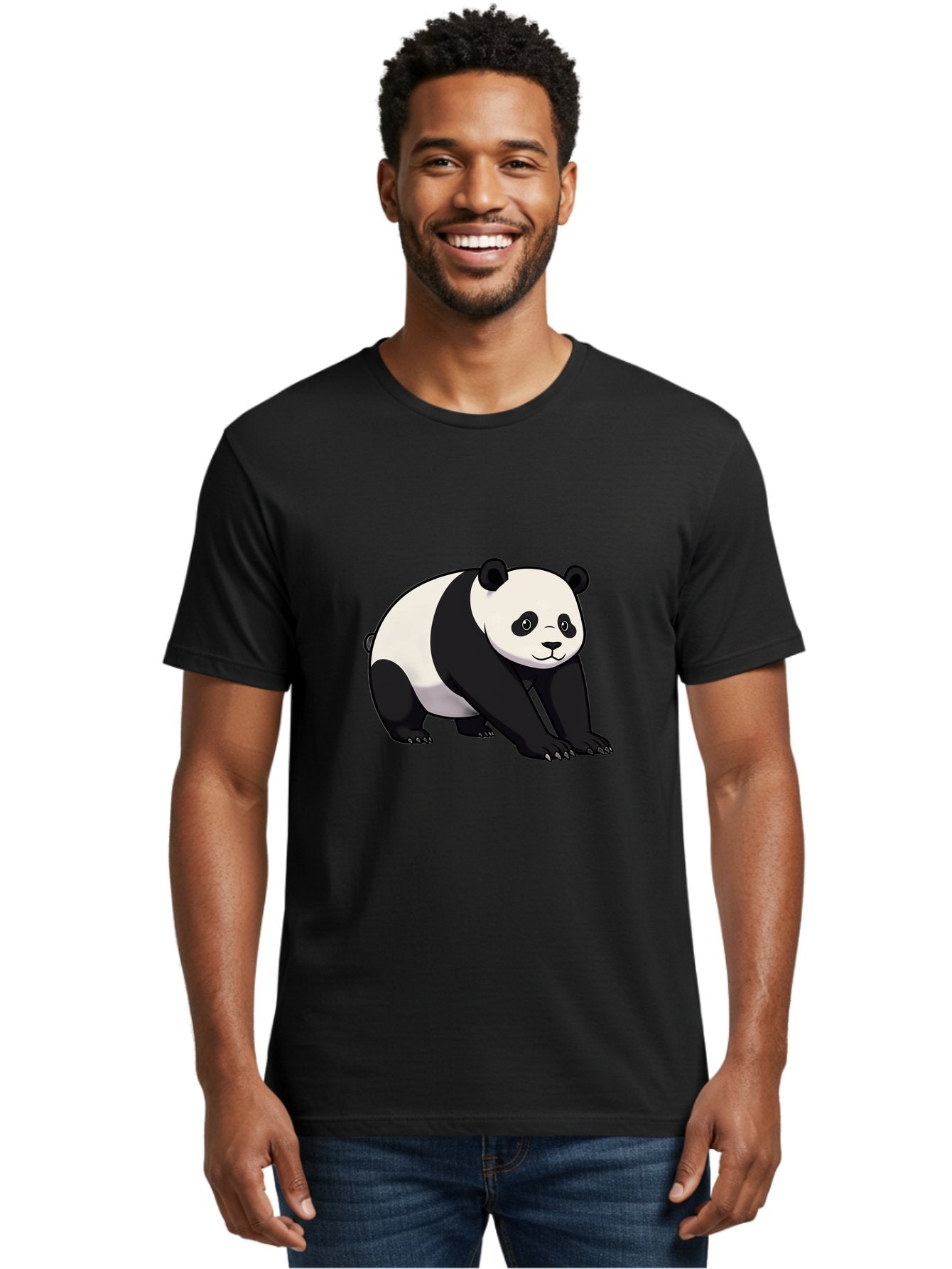 Panda-2 Men'S Graphic Tee, 100% Cotton, Comfortable Casual Summer Wear, Machine Washable, Vintage Camera, Old Camera, Antique Camera, Black Camera, Classic Photography, Photography Equipment, Nostalgic Device, Film Camera, Camera Art Baf260 18