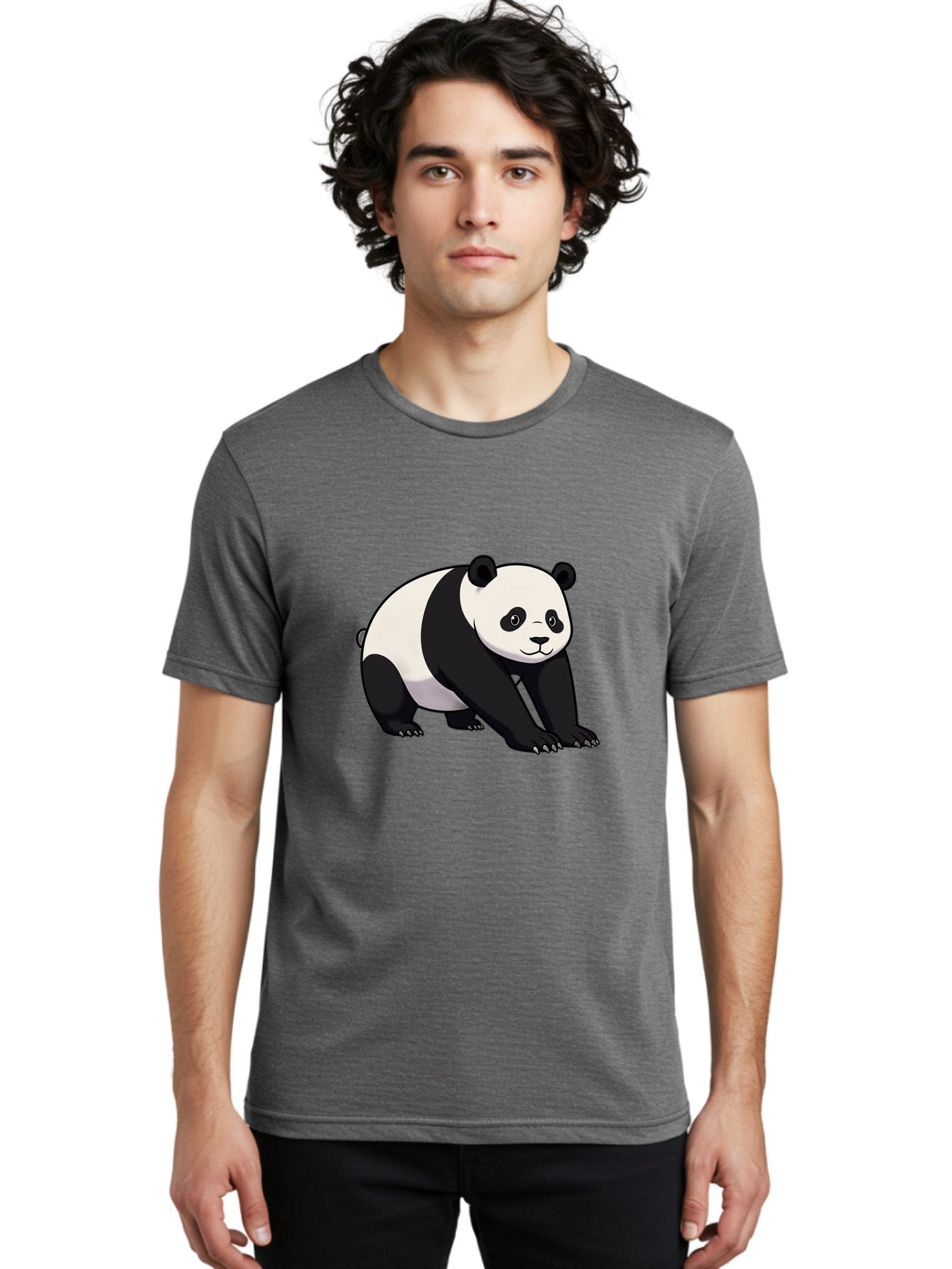 Panda-2 Men'S Graphic Tee, 100% Cotton, Comfortable Casual Summer Wear, Machine Washable, Vintage Camera, Old Camera, Antique Camera, Black Camera, Classic Photography, Photography Equipment, Nostalgic Device, Film Camera, Camera Art Baf260 21