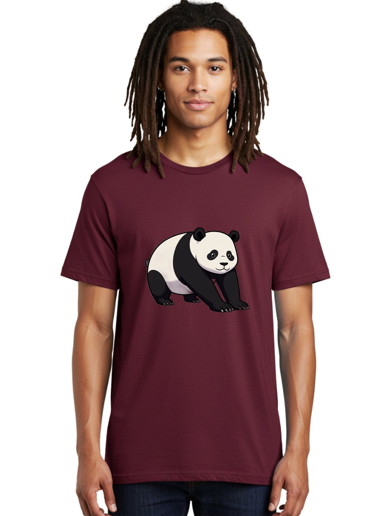 Panda-2 Men'S Graphic Tee, 100% Cotton, Comfortable Casual Summer Wear, Machine Washable, Vintage Camera, Old Camera, Antique Camera, Black Camera, Classic Photography, Photography Equipment, Nostalgic Device, Film Camera, Camera Art Baf260 25