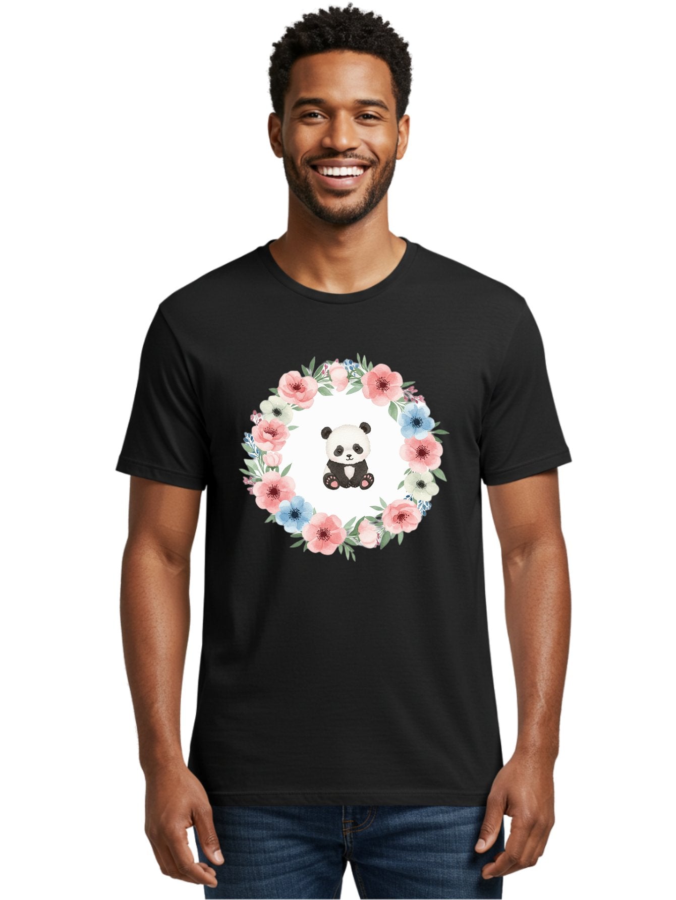 Panda-And-Flowers Men'S Graphic Tee, 100% Cotton, Comfortable Casual Summer Wear, Machine Washable, Vintage Camera, Old Camera, Antique Camera, Black Camera, Classic Photography, Photography Equipment, Nostalgic Device, Film Camera, Camera Art Baf266 19