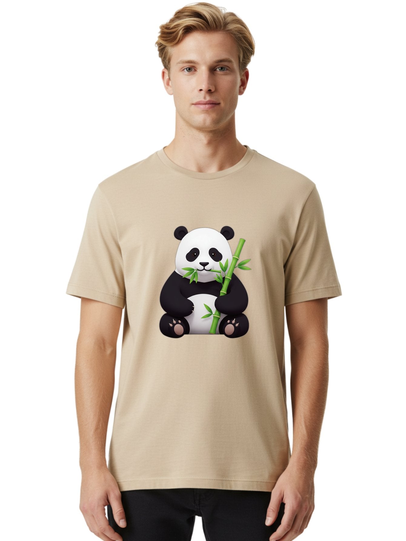 Panda-Eating-Bamboo Men'S Graphic Tee, 100% Cotton, Comfortable Casual Summer Wear, Machine Washable, Vintage Camera, Old Camera, Antique Camera, Black Camera, Classic Photography, Photography Equipment, Nostalgic Device, Film Camera, Baf280 23