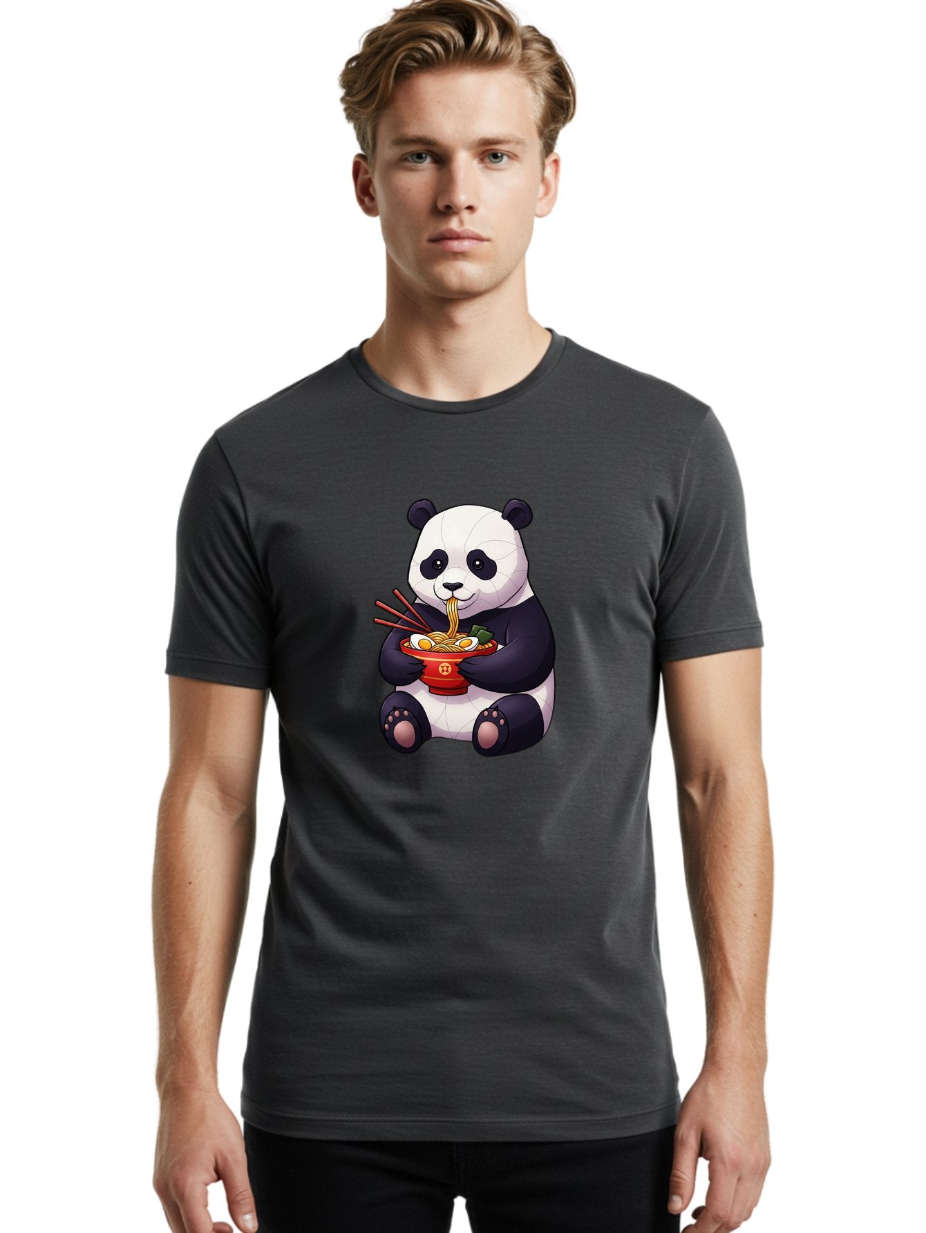 Panda-Eating-Noodles-3 Men'S Graphic Tee, 100% Cotton, Comfortable Casual Summer Wear, Machine Washable, Vintage Camera, Old Camera, Antique Camera, Black Camera, Classic Photography, Photography Equipment, Nostalgic Device, Film Camera, Baf283 17