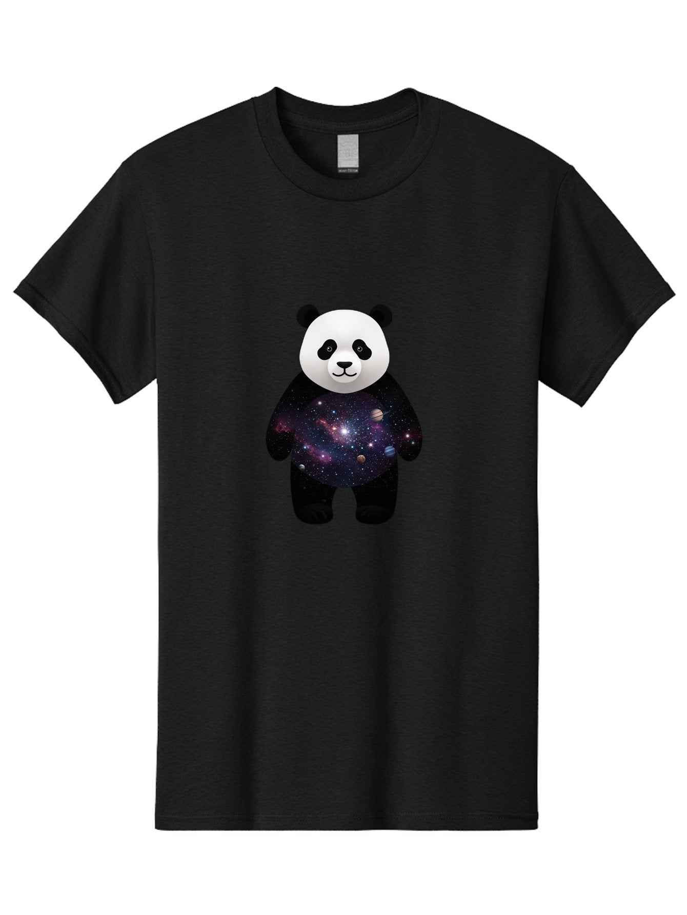 Panda-Galaxy-1 Men'S Graphic Tee, 100% Cotton, Comfortable Casual Summer Wear, Machine Washable, Vintage Camera, Old Camera, Antique Camera, Black Camera, Classic Photography, Photography Equipment, Nostalgic Device, Film Camera, Camera Art Baf289 15