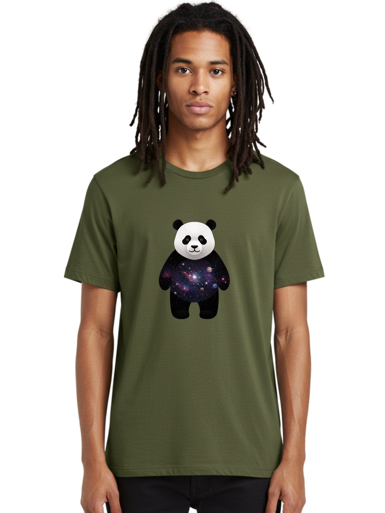 Panda-Galaxy-1 Men'S Graphic Tee, 100% Cotton, Comfortable Casual Summer Wear, Machine Washable, Vintage Camera, Old Camera, Antique Camera, Black Camera, Classic Photography, Photography Equipment, Nostalgic Device, Film Camera, Camera Art Baf289 17