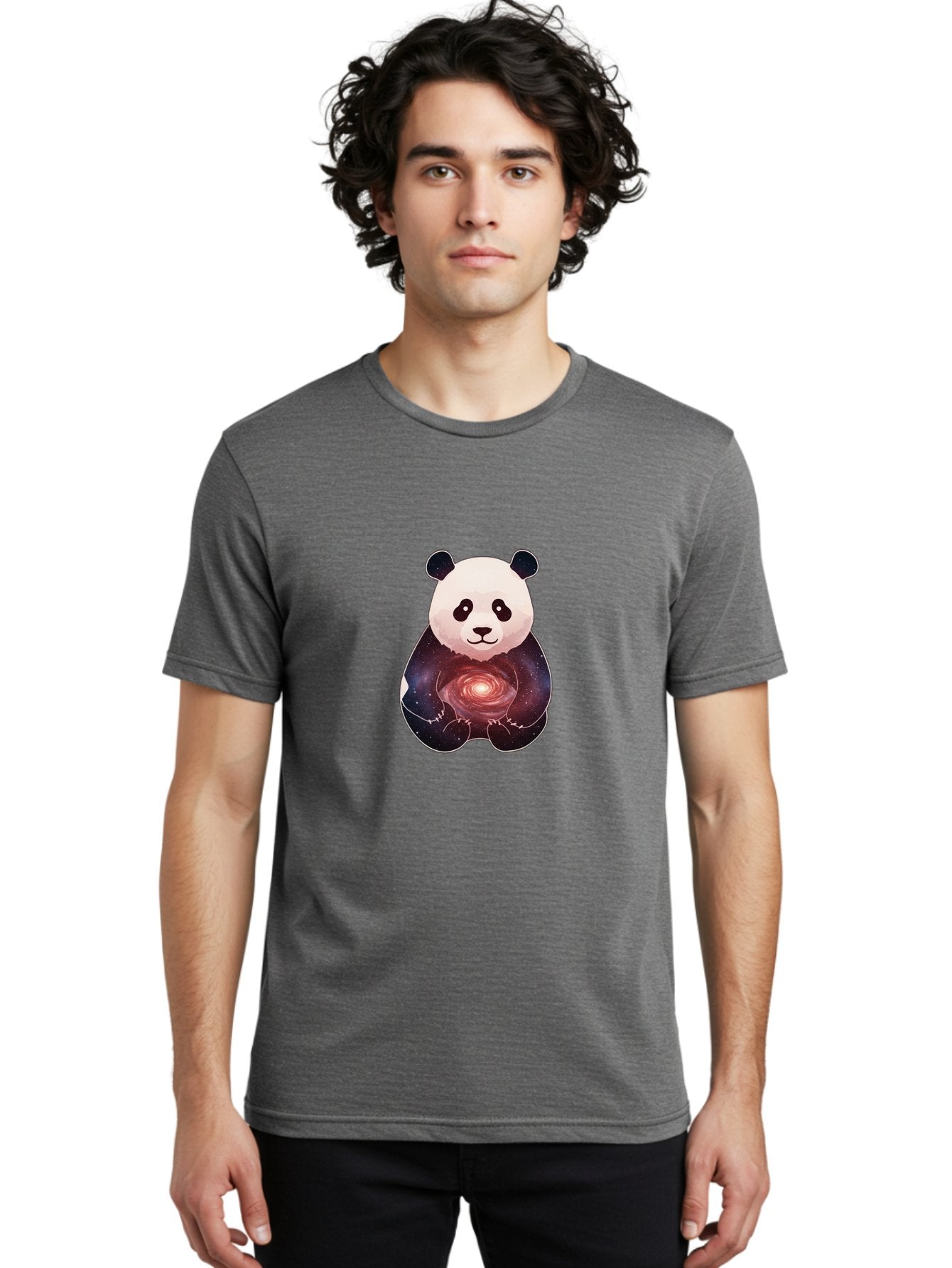 Panda-Galaxy-2 Men'S Graphic Tee, 100% Cotton, Comfortable Casual Summer Wear, Machine Washable, Vintage Camera, Old Camera, Antique Camera, Black Camera, Classic Photography, Photography Equipment, Nostalgic Device, Film Camera, Camera Art Baf290 16