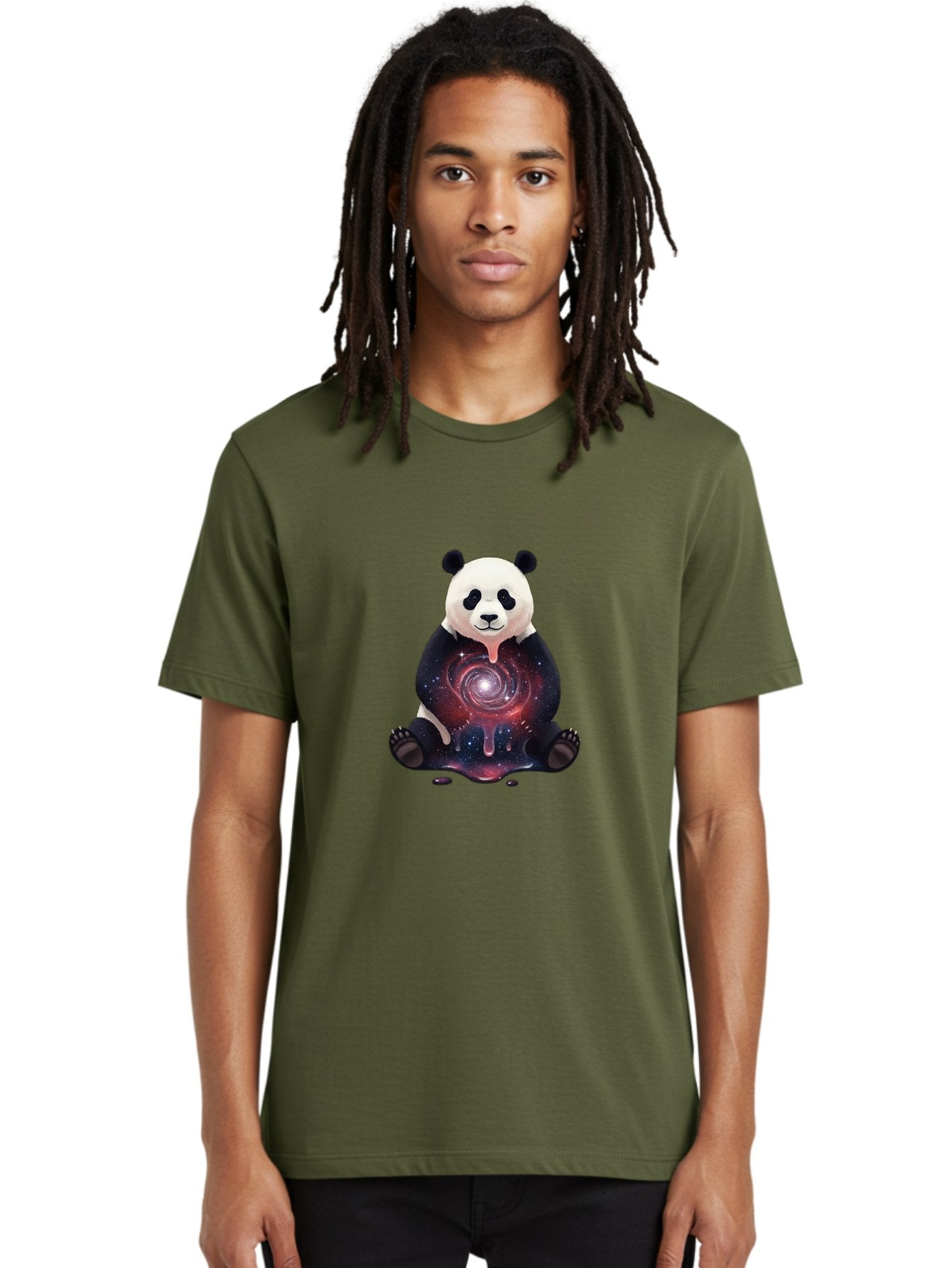 Panda-Galaxy-4 Men'S Graphic Tee, 100% Cotton, Comfortable Casual Summer Wear, Machine Washable, Vintage Camera, Old Camera, Antique Camera, Black Camera, Classic Photography, Photography Equipment, Nostalgic Device, Film Camera, Camera Art Baf292 23