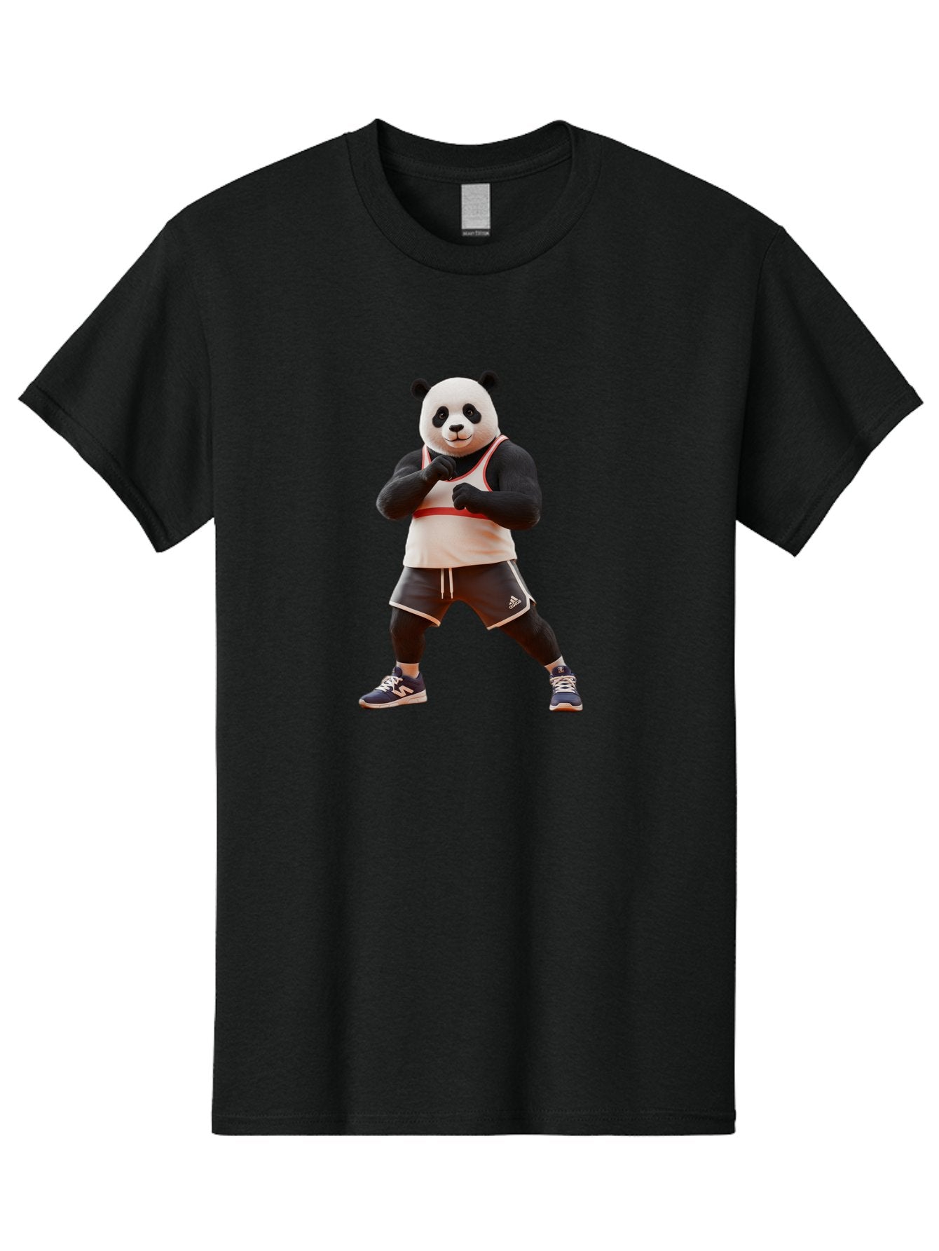 Panda-In-Boxing-Stance Men'S Graphic Tee, 100% Cotton, Comfortable Casual Summer Wear, Machine Washable, Vintage Camera, Old Camera, Antique Camera, Black Camera, Classic Photography, Photography Equipment, Nostalgic Device, Film Camera, Baf295