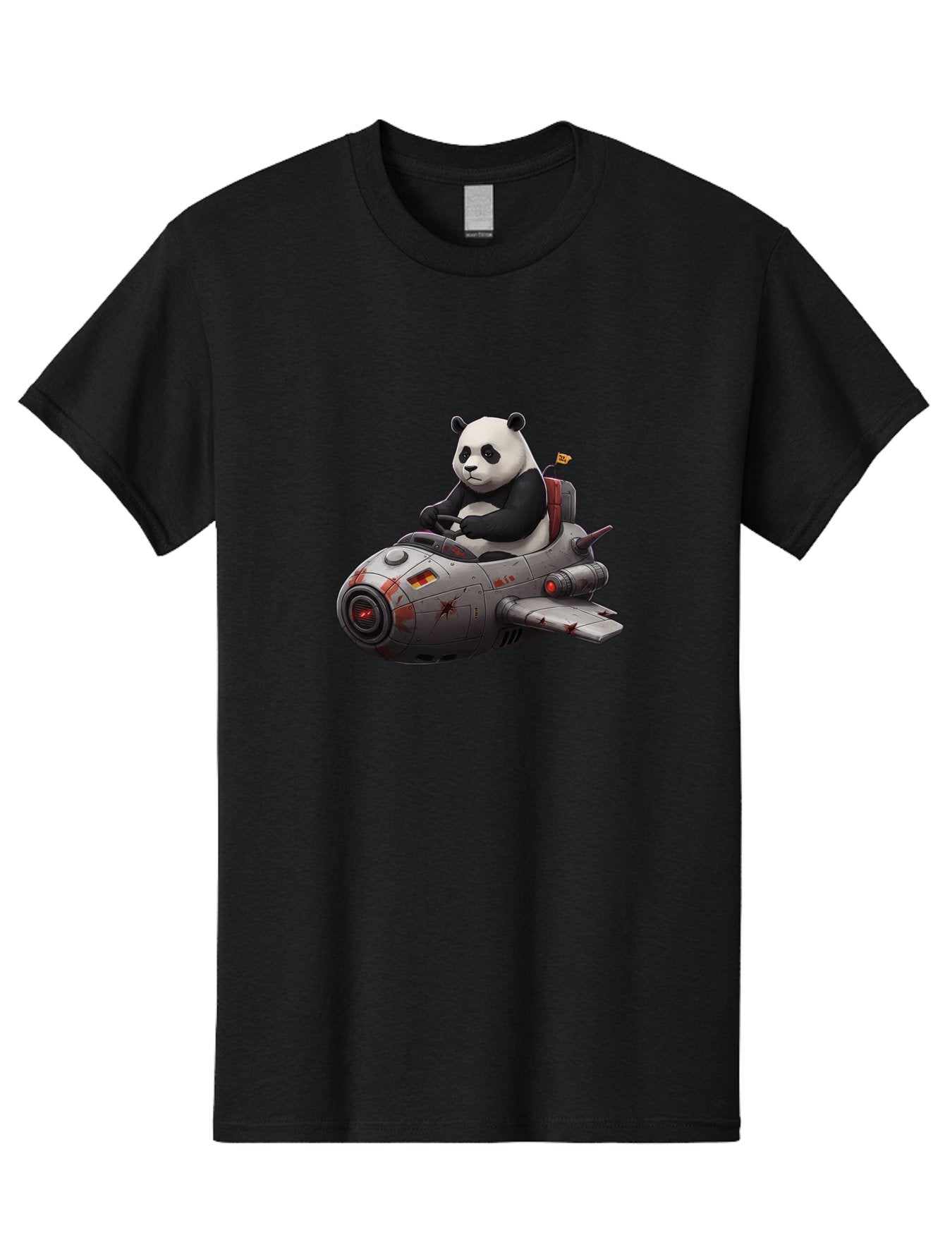 Panda-In-Spaceship-1 Men'S Graphic Tee, 100% Cotton, Comfortable Casual Summer Wear, Machine Washable, Vintage Camera, Old Camera, Antique Camera, Black Camera, Classic Photography, Photography Equipment, Nostalgic Device, Film Camera, Baf298 8