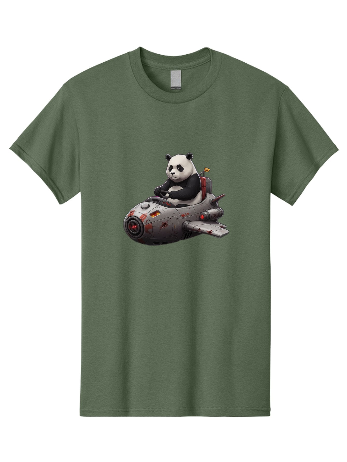 Panda-In-Spaceship-1 Men'S Graphic Tee, 100% Cotton, Comfortable Casual Summer Wear, Machine Washable, Vintage Camera, Old Camera, Antique Camera, Black Camera, Classic Photography, Photography Equipment, Nostalgic Device, Film Camera, Baf298 14