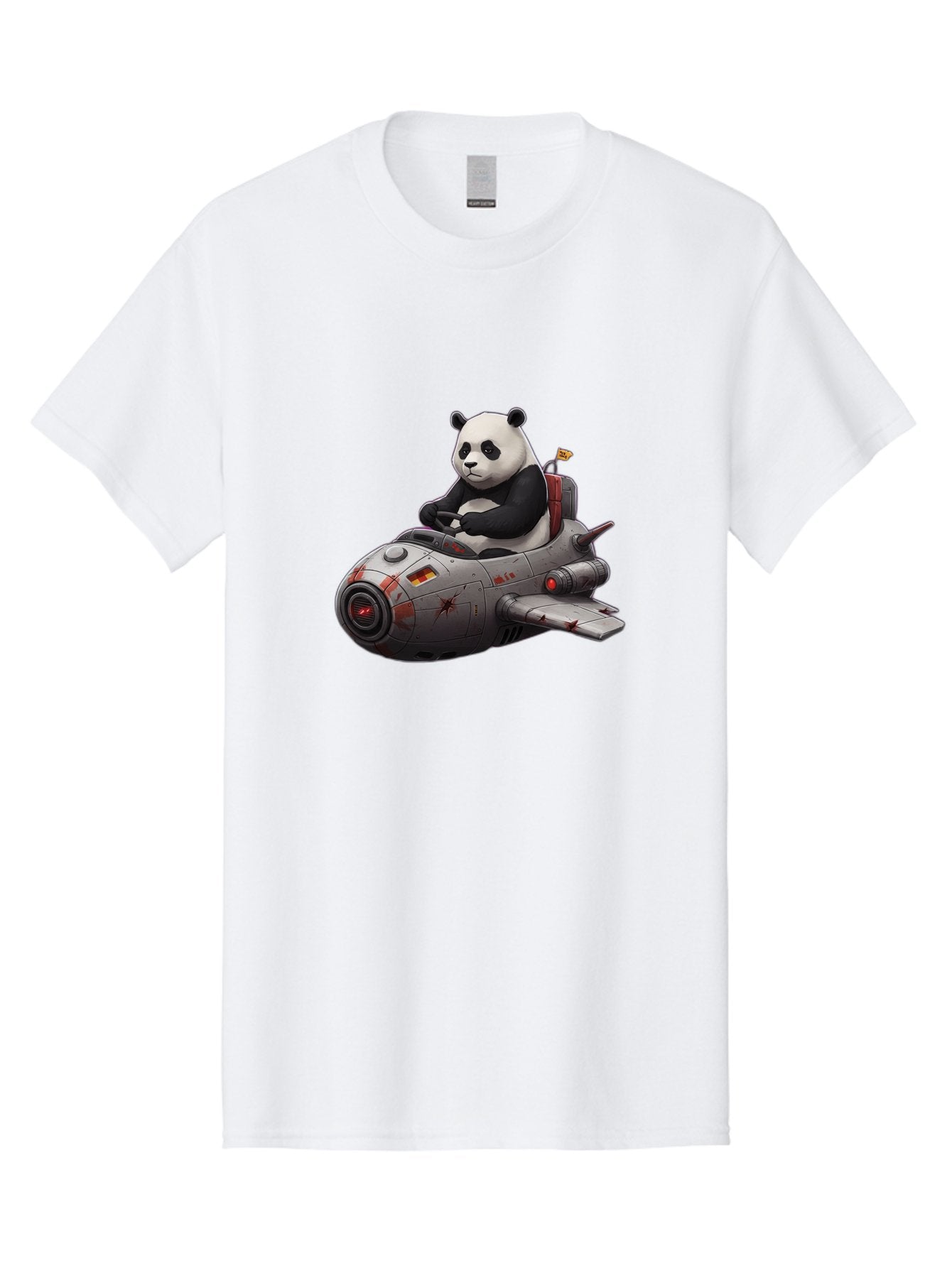 Panda-In-Spaceship-1 Men'S Graphic Tee, 100% Cotton, Comfortable Casual Summer Wear, Machine Washable, Vintage Camera, Old Camera, Antique Camera, Black Camera, Classic Photography, Photography Equipment, Nostalgic Device, Film Camera, Baf298 5