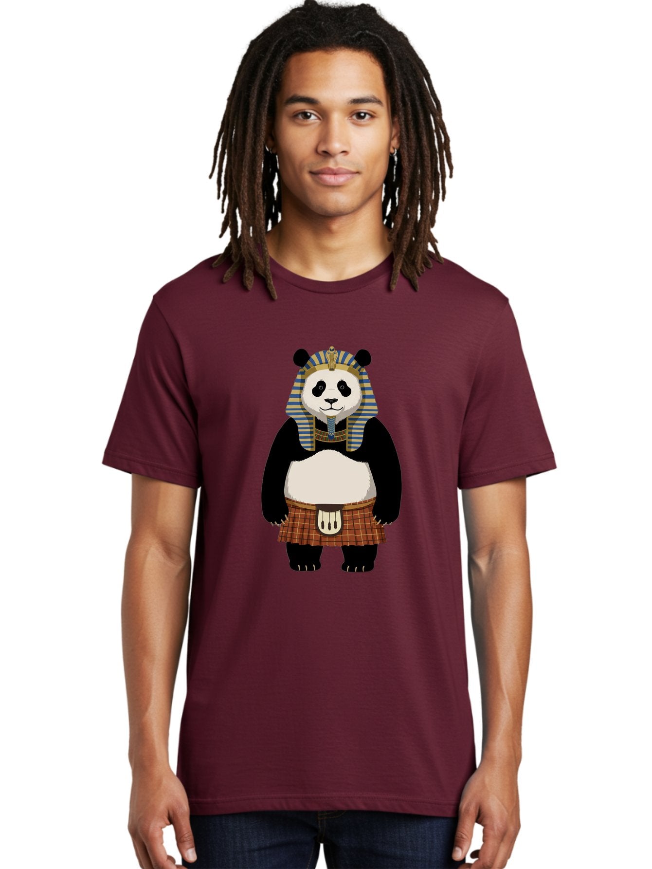 Panda-Pharaoh-7 Men'S Graphic Tee, 100% Cotton, Comfortable Casual Summer Wear, Machine Washable, Vintage Camera, Old Camera, Antique Camera, Black Camera, Classic Photography, Photography Equipment, Nostalgic Device, Film Camera, Camera Art Baf309 25