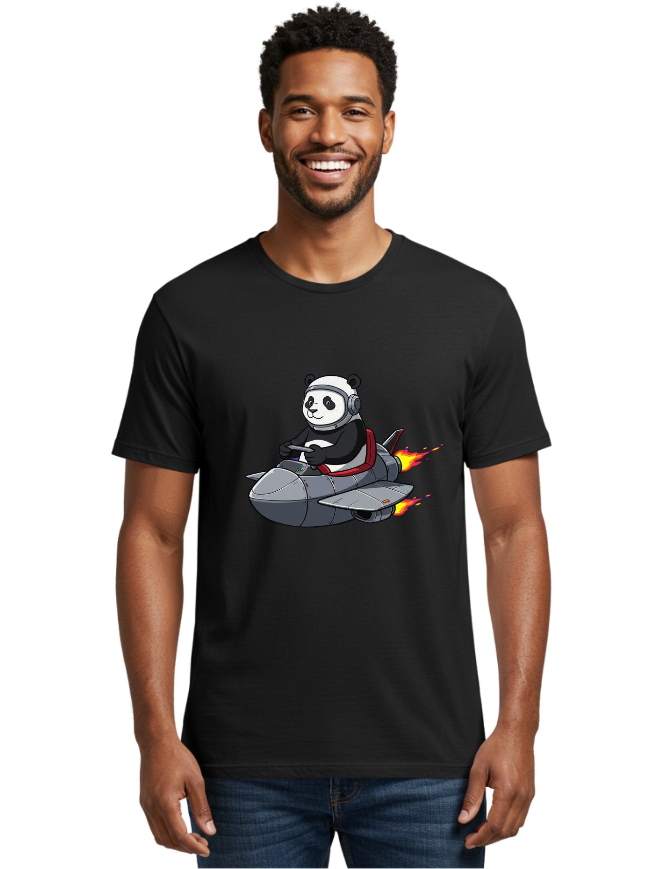 Panda-Pilot-3 Men'S Graphic Tee, 100% Cotton, Comfortable Casual Summer Wear, Machine Washable, Vintage Camera, Old Camera, Antique Camera, Black Camera, Classic Photography, Photography Equipment, Nostalgic Device, Film Camera, Camera Art Baf314 27