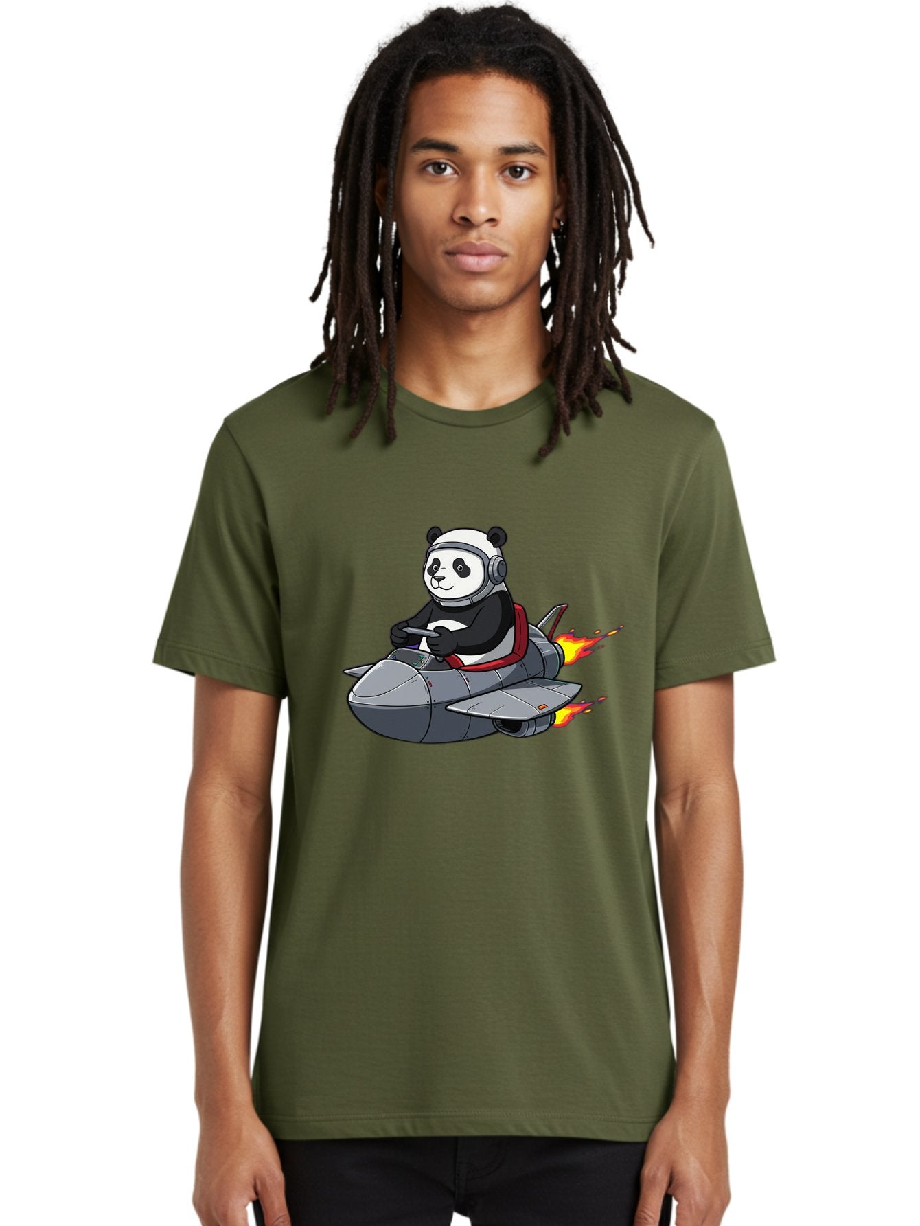 Panda-Pilot-3 Men'S Graphic Tee, 100% Cotton, Comfortable Casual Summer Wear, Machine Washable, Vintage Camera, Old Camera, Antique Camera, Black Camera, Classic Photography, Photography Equipment, Nostalgic Device, Film Camera, Camera Art Baf314 30