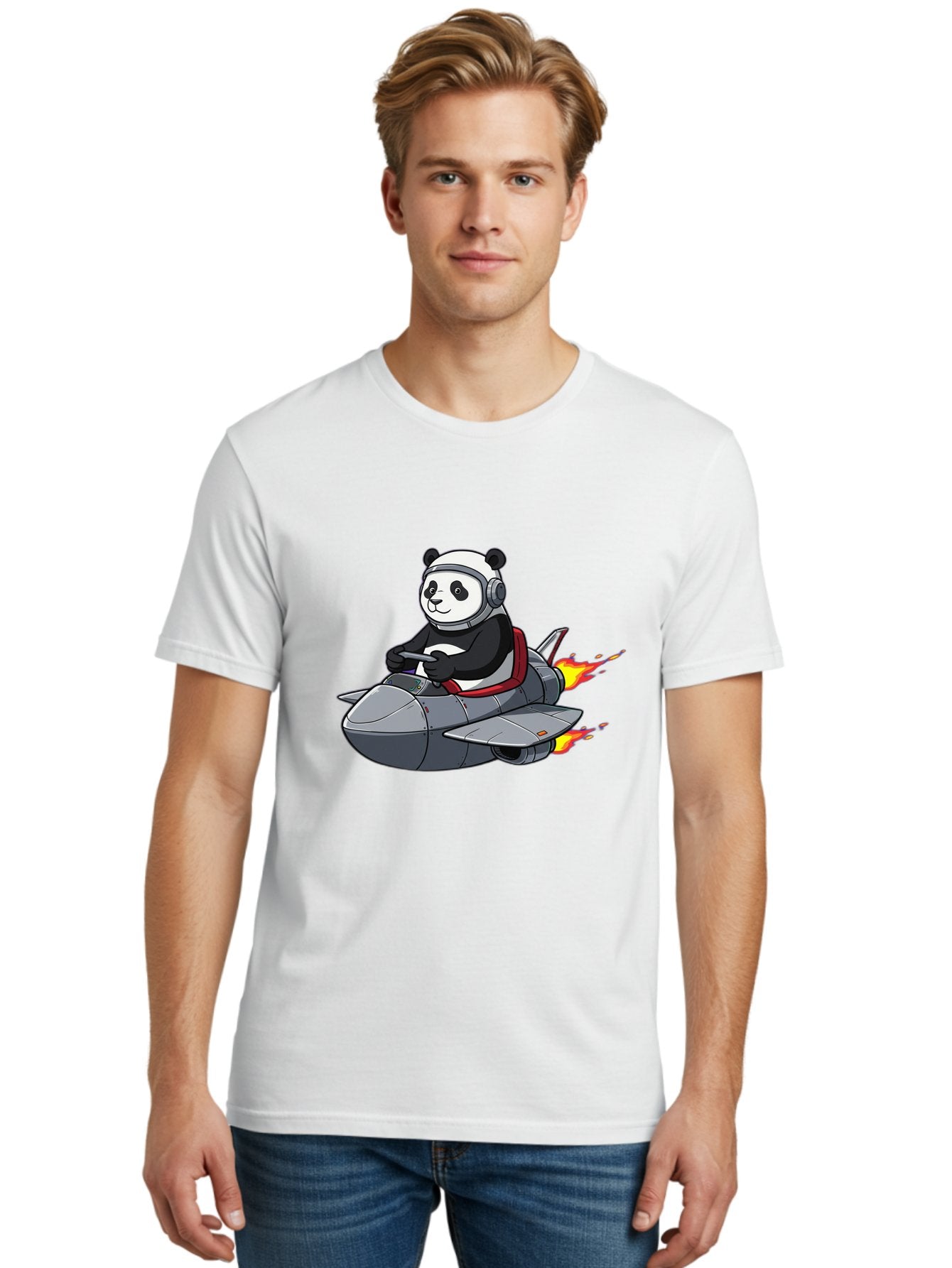 Panda-Pilot-3 Men'S Graphic Tee, 100% Cotton, Comfortable Casual Summer Wear, Machine Washable, Vintage Camera, Old Camera, Antique Camera, Black Camera, Classic Photography, Photography Equipment, Nostalgic Device, Film Camera, Camera Art Baf314 29