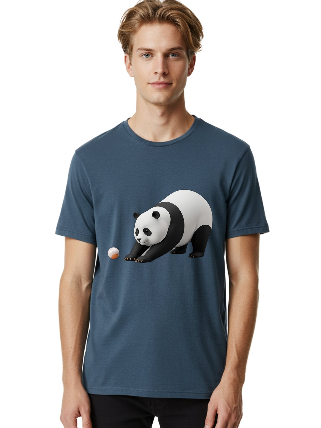 Panda-Playing-With-Ball Men'S Graphic Tee, 100% Cotton, Comfortable Casual Summer Wear, Machine Washable, Vintage Camera, Old Camera, Antique Camera, Black Camera, Classic Photography, Photography Equipment, Nostalgic Device, Film Camera, Baf316 17