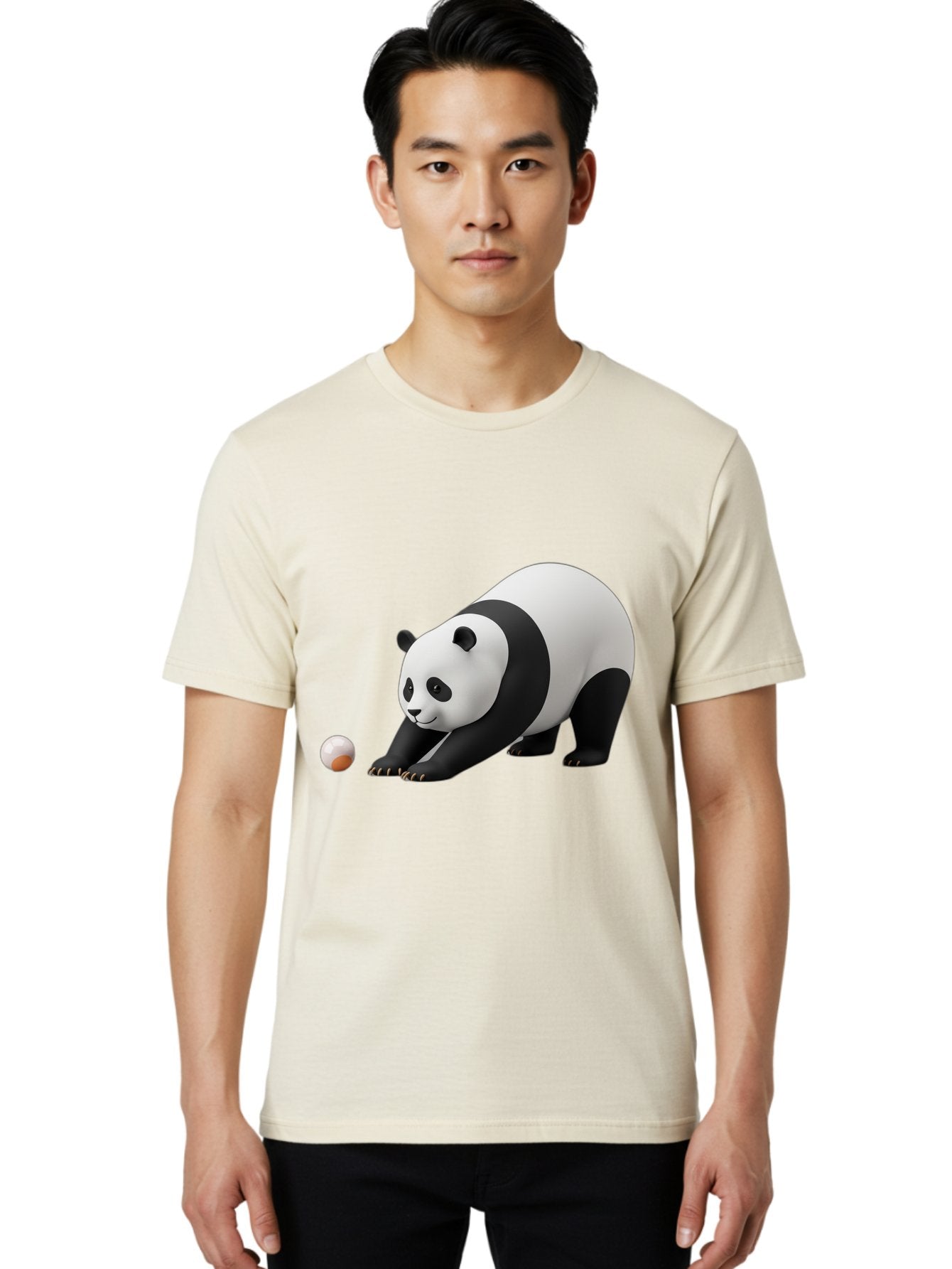 Panda-Playing-With-Ball Men'S Graphic Tee, 100% Cotton, Comfortable Casual Summer Wear, Machine Washable, Vintage Camera, Old Camera, Antique Camera, Black Camera, Classic Photography, Photography Equipment, Nostalgic Device, Film Camera, Baf316 20