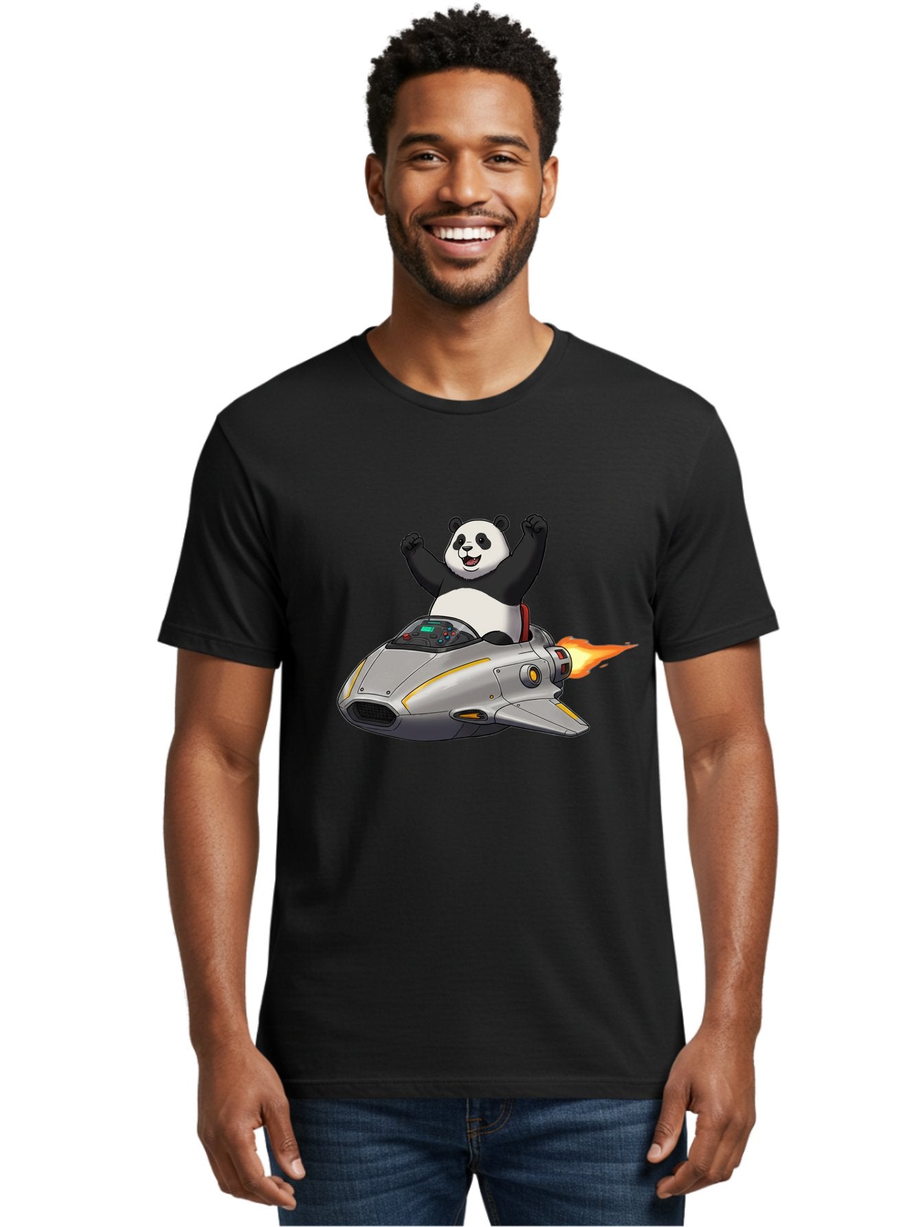 Panda-Riding-Spaceship Men'S Graphic Tee, 100% Cotton, Comfortable Casual Summer Wear, Machine Washable, Vintage Camera, Old Camera, Antique Camera, Black Camera, Classic Photography, Photography Equipment, Nostalgic Device, Film Camera, Baf320 28