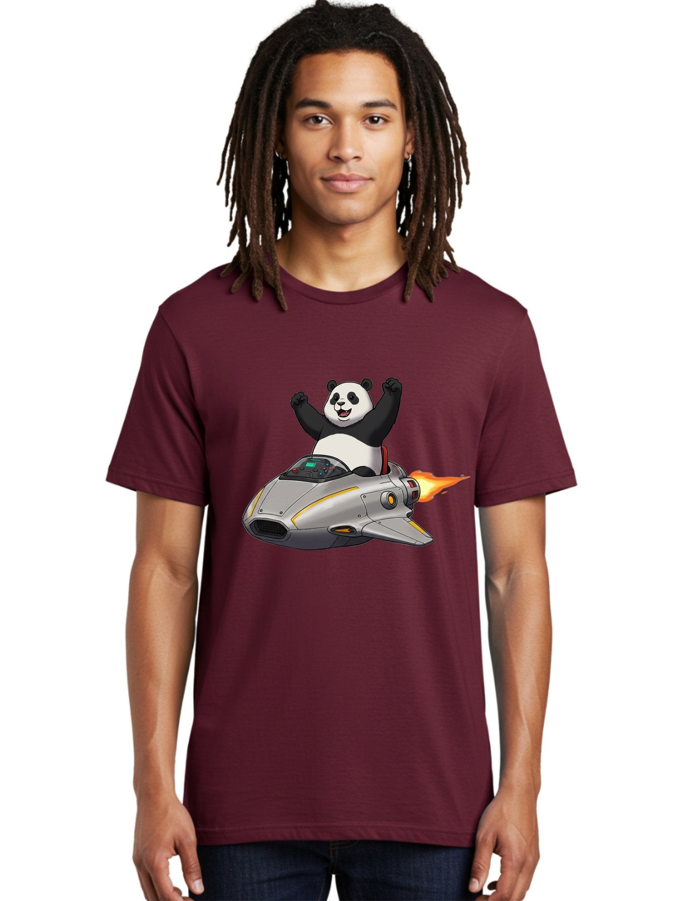Panda-Riding-Spaceship Men'S Graphic Tee, 100% Cotton, Comfortable Casual Summer Wear, Machine Washable, Vintage Camera, Old Camera, Antique Camera, Black Camera, Classic Photography, Photography Equipment, Nostalgic Device, Film Camera, Baf320 24
