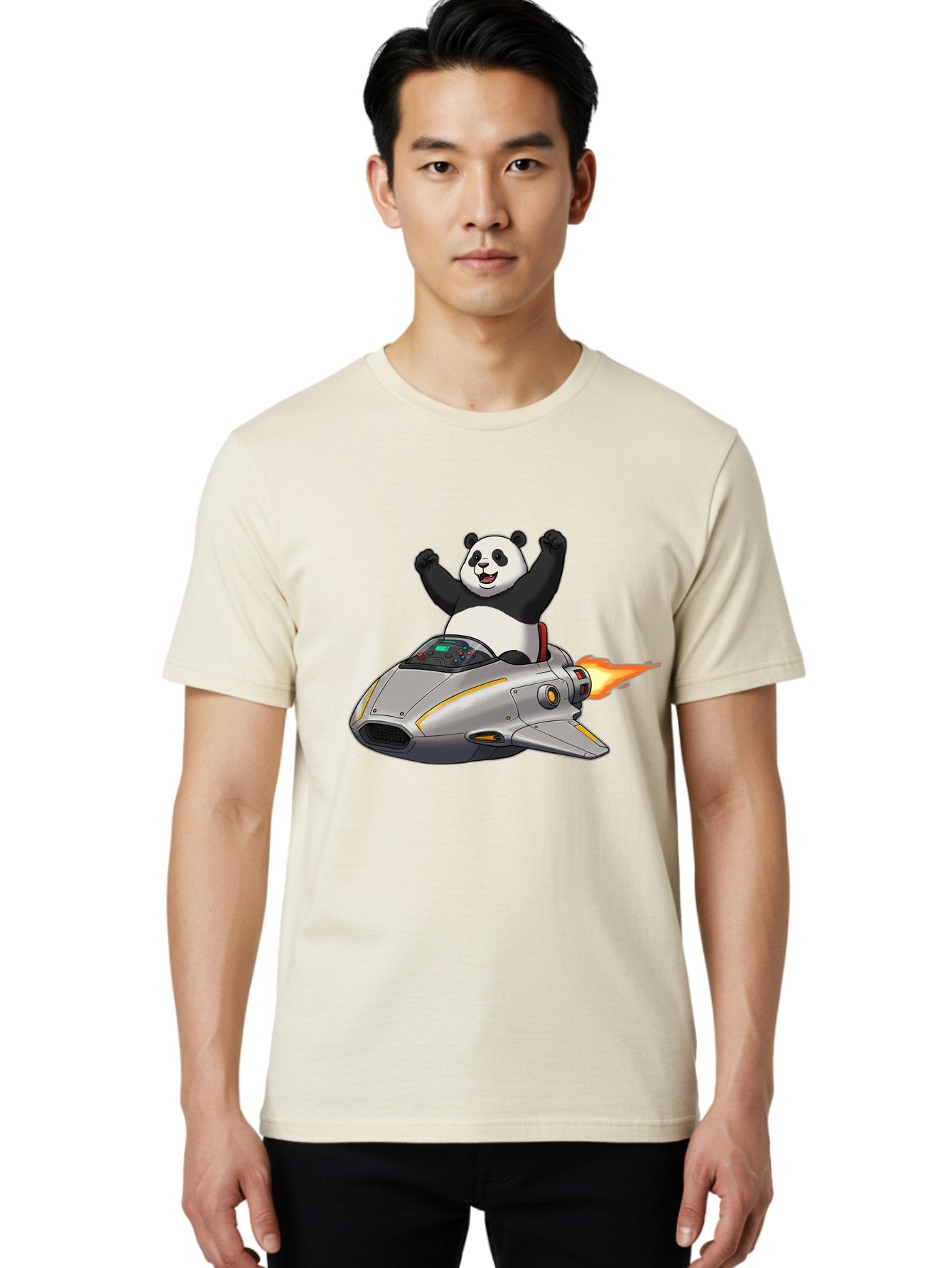 Panda-Riding-Spaceship Men'S Graphic Tee, 100% Cotton, Comfortable Casual Summer Wear, Machine Washable, Vintage Camera, Old Camera, Antique Camera, Black Camera, Classic Photography, Photography Equipment, Nostalgic Device, Film Camera, Baf320 17
