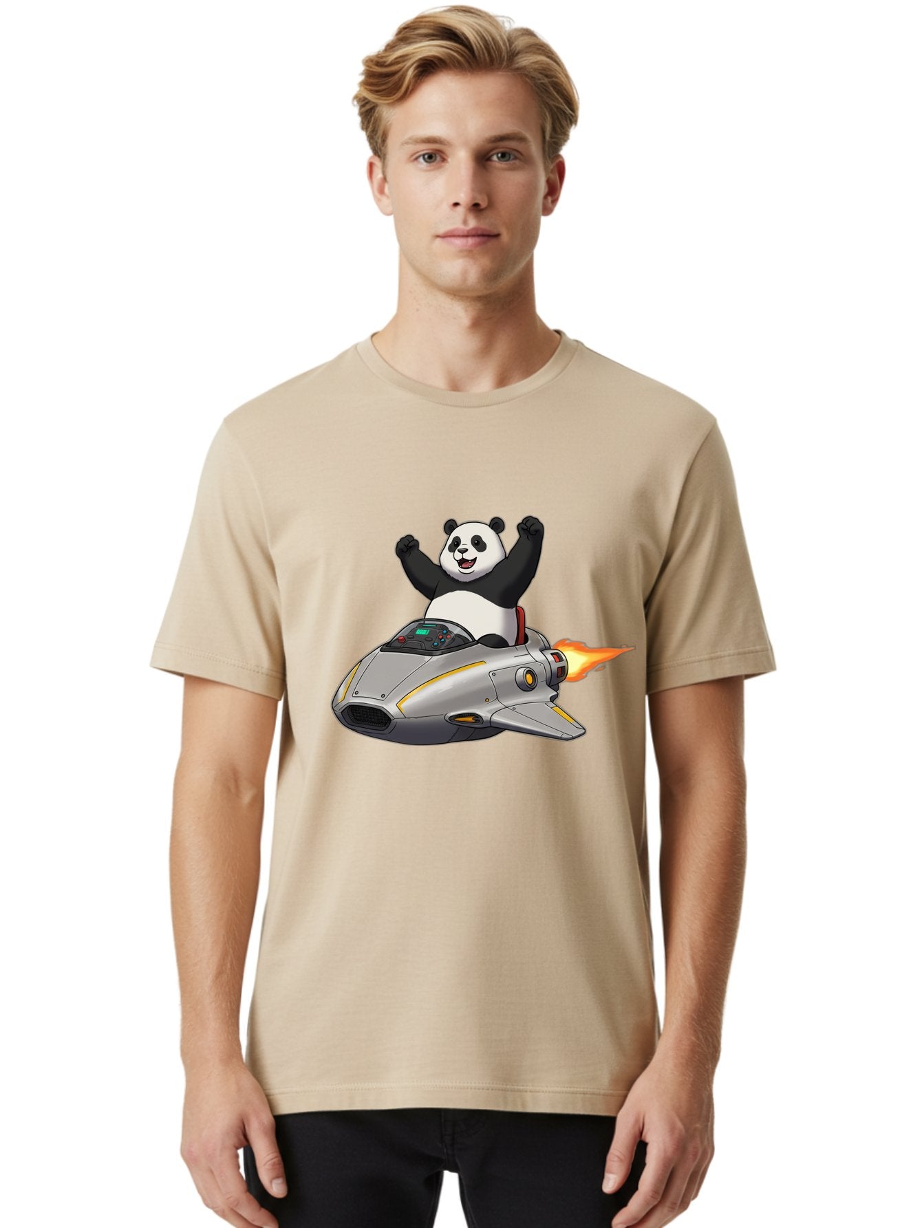 Panda-Riding-Spaceship Men'S Graphic Tee, 100% Cotton, Comfortable Casual Summer Wear, Machine Washable, Vintage Camera, Old Camera, Antique Camera, Black Camera, Classic Photography, Photography Equipment, Nostalgic Device, Film Camera, Baf320 29