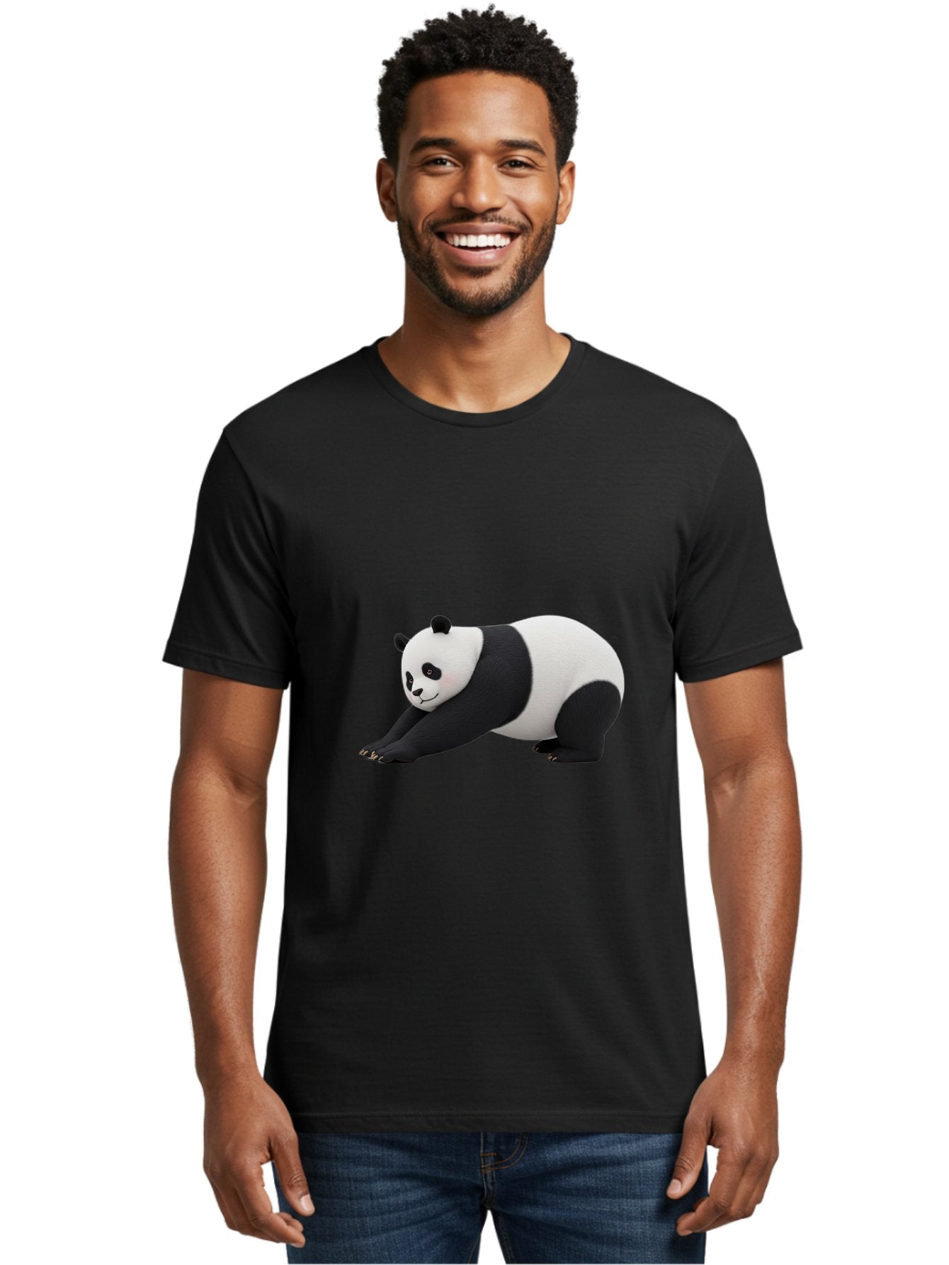 Panda-Stretching Men'S Graphic Tee, 100% Cotton, Comfortable Casual Summer Wear, Machine Washable, Vintage Camera, Old Camera, Antique Camera, Black Camera, Classic Photography, Photography Equipment, Nostalgic Device, Film Camera, Camera Art Baf323 16