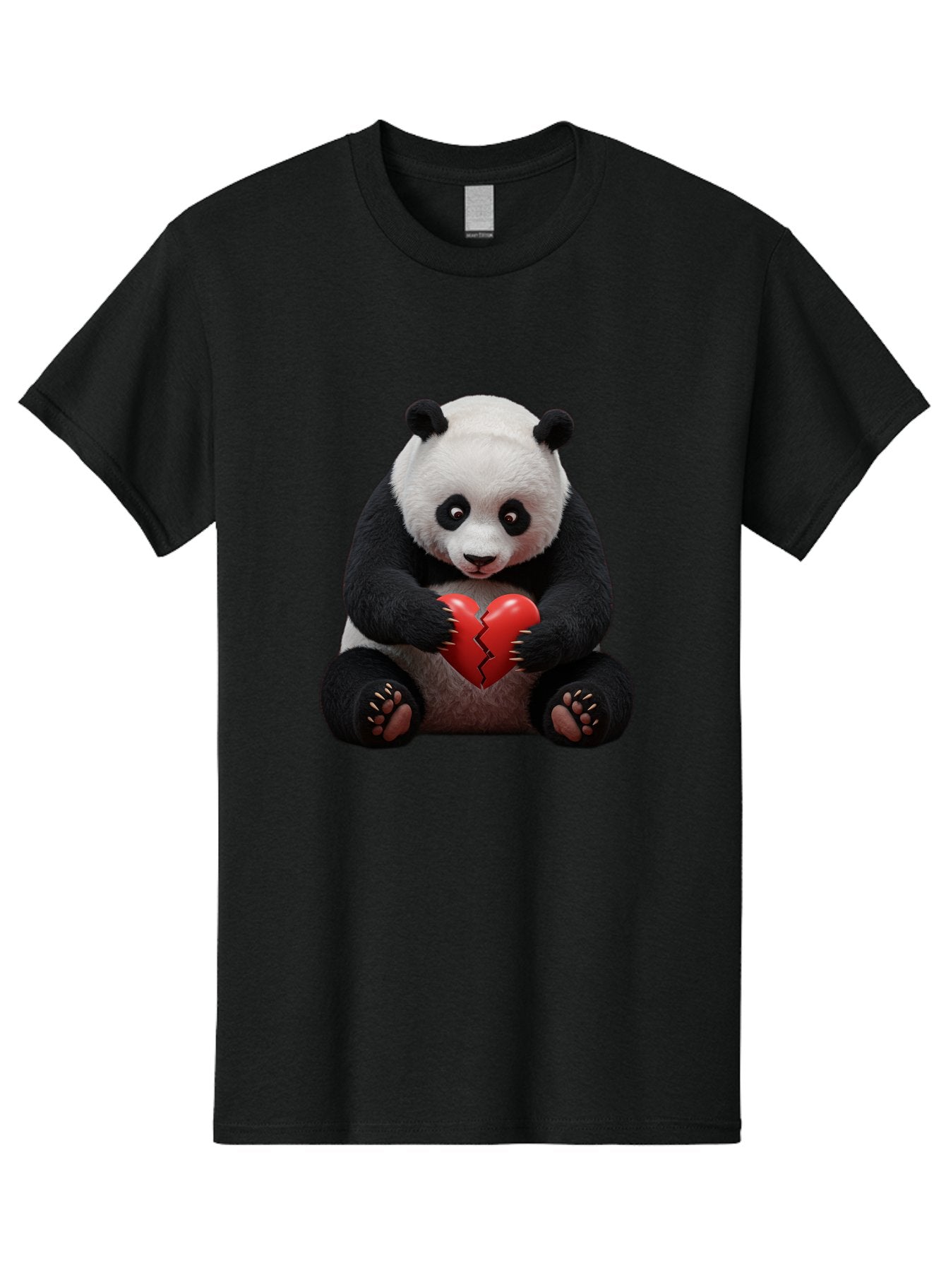 Panda-With-Broken-Heart-1 Men'S Graphic Tee, 100% Cotton, Comfortable Casual Summer Wear, Machine Washable, Vintage Camera, Old Camera, Antique Camera, Black Camera, Classic Photography, Photography Equipment, Nostalgic Device, Film Camera, Baf326 12