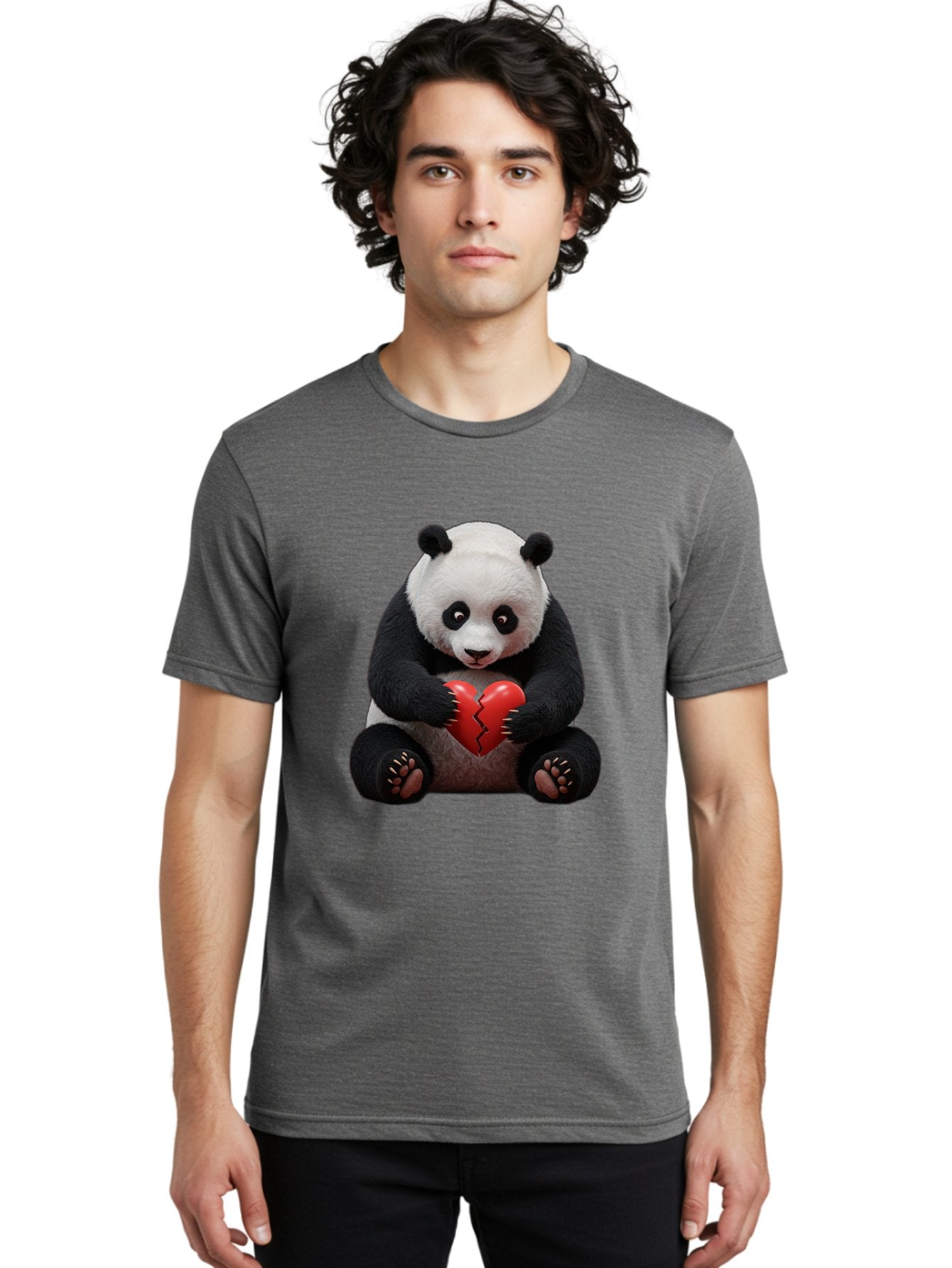 Panda-With-Broken-Heart-1 Men'S Graphic Tee, 100% Cotton, Comfortable Casual Summer Wear, Machine Washable, Vintage Camera, Old Camera, Antique Camera, Black Camera, Classic Photography, Photography Equipment, Nostalgic Device, Film Camera, Baf326 22