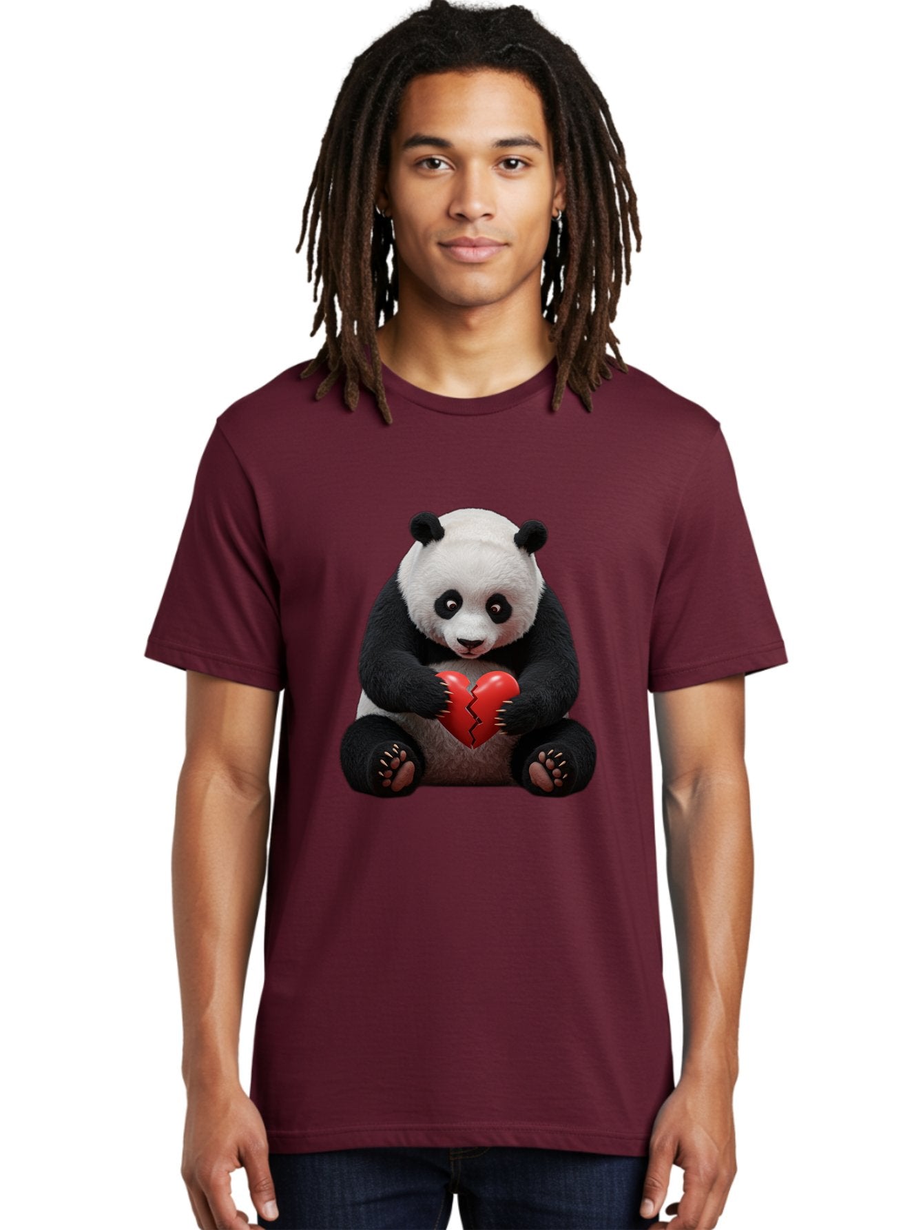 Panda-With-Broken-Heart-1 Men'S Graphic Tee, 100% Cotton, Comfortable Casual Summer Wear, Machine Washable, Vintage Camera, Old Camera, Antique Camera, Black Camera, Classic Photography, Photography Equipment, Nostalgic Device, Film Camera, Baf326 17