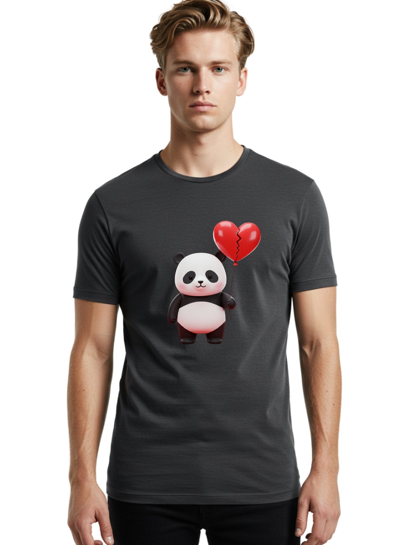 Panda-With-Broken-Heart-Balloon Men'S Graphic Tee, 100% Cotton, Comfortable Casual Summer Wear, Machine Washable, Vintage Camera, Old Camera, Antique Camera, Black Camera, Classic Photography, Photography Equipment, Nostalgic Device, Baf328 27
