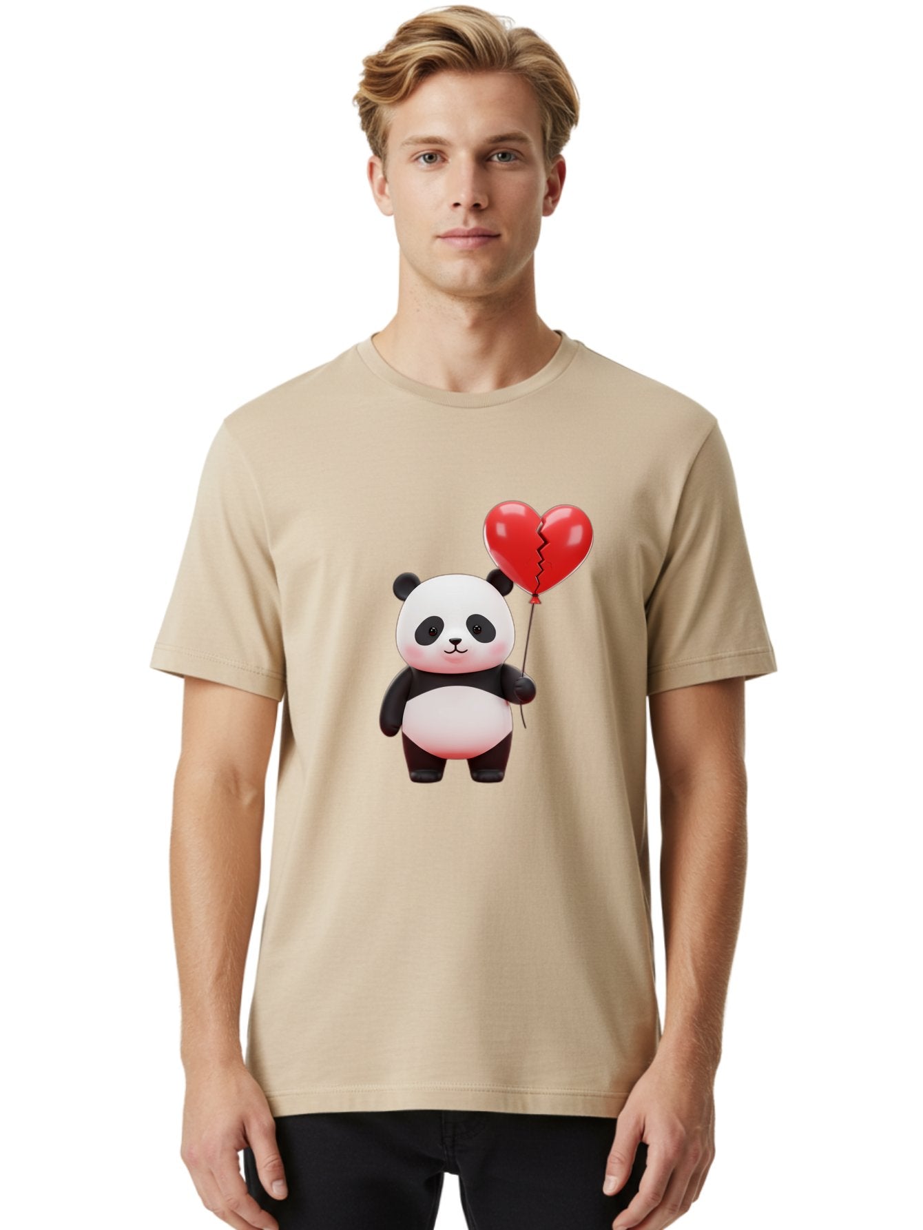 Panda-With-Broken-Heart-Balloon Men'S Graphic Tee, 100% Cotton, Comfortable Casual Summer Wear, Machine Washable, Vintage Camera, Old Camera, Antique Camera, Black Camera, Classic Photography, Photography Equipment, Nostalgic Device, Baf328 30