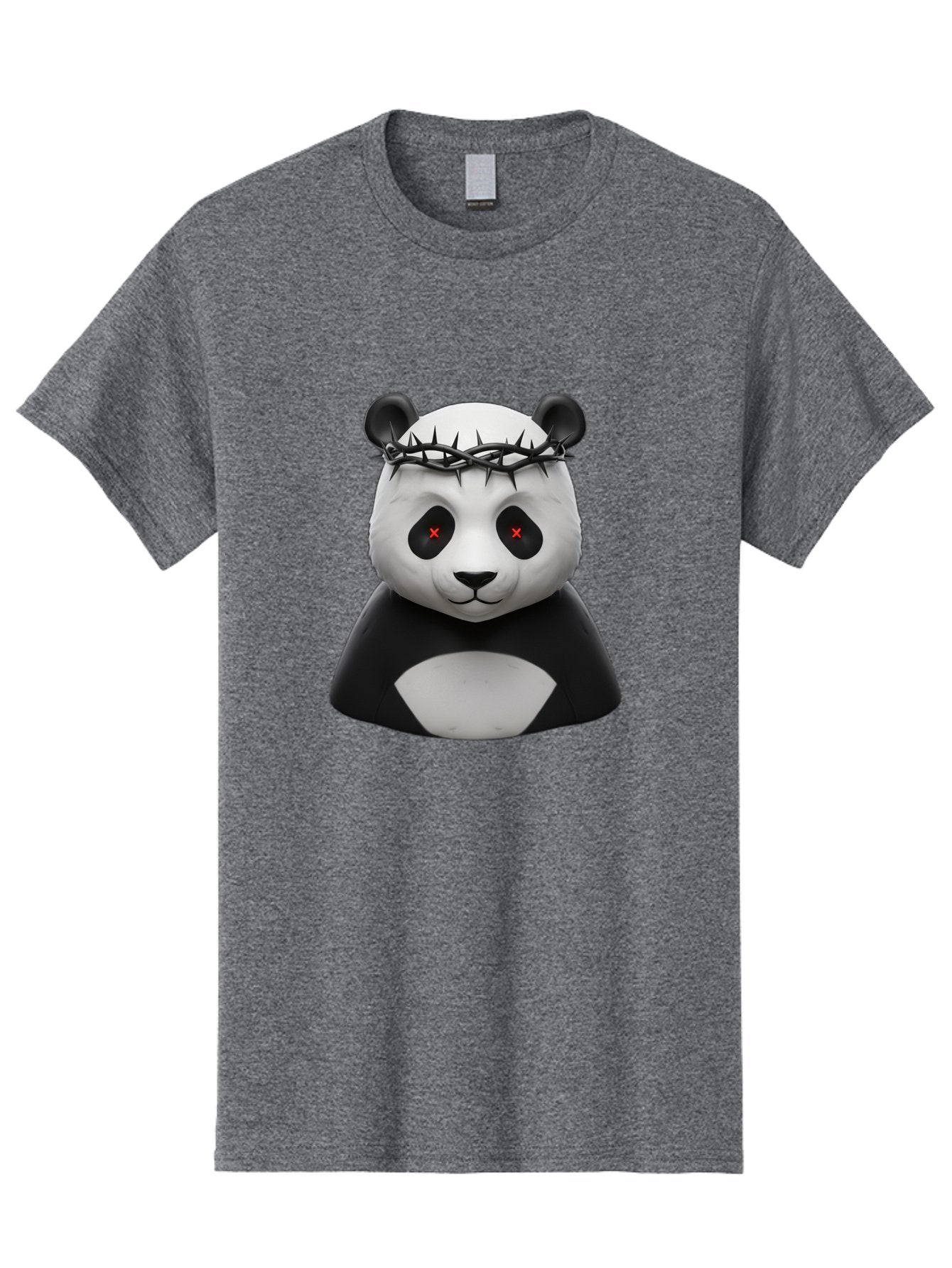 Panda-With-Crown-Of-Thorns-2 Men'S Graphic Tee, 100% Cotton, Comfortable Casual Summer Wear, Machine Washable, Vintage Camera, Old Camera, Antique Camera, Black Camera, Classic Photography, Photography Equipment, Nostalgic Device, Film Camera, Baf332