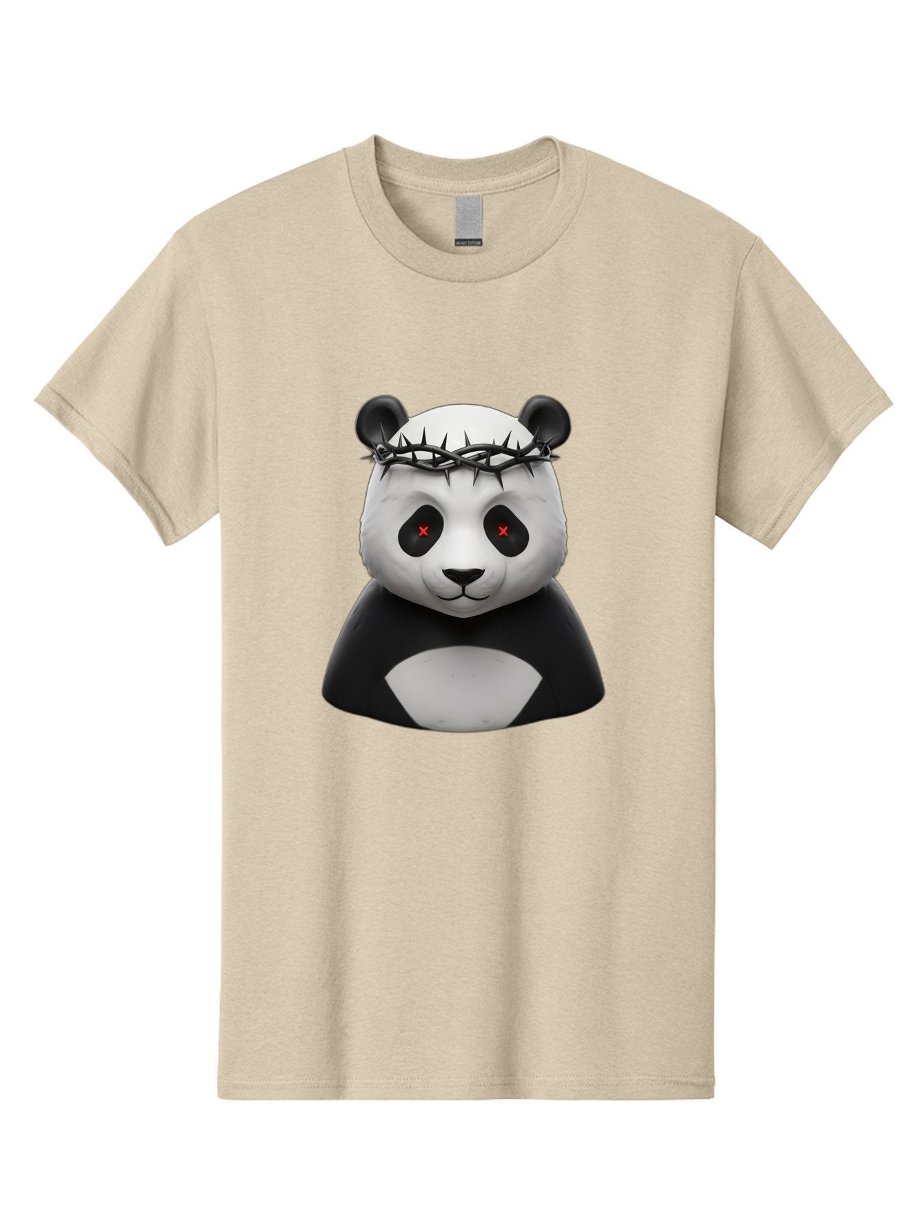 Panda-With-Crown-Of-Thorns-2 Men'S Graphic Tee, 100% Cotton, Comfortable Casual Summer Wear, Machine Washable, Vintage Camera, Old Camera, Antique Camera, Black Camera, Classic Photography, Photography Equipment, Nostalgic Device, Film Camera, Baf332 4