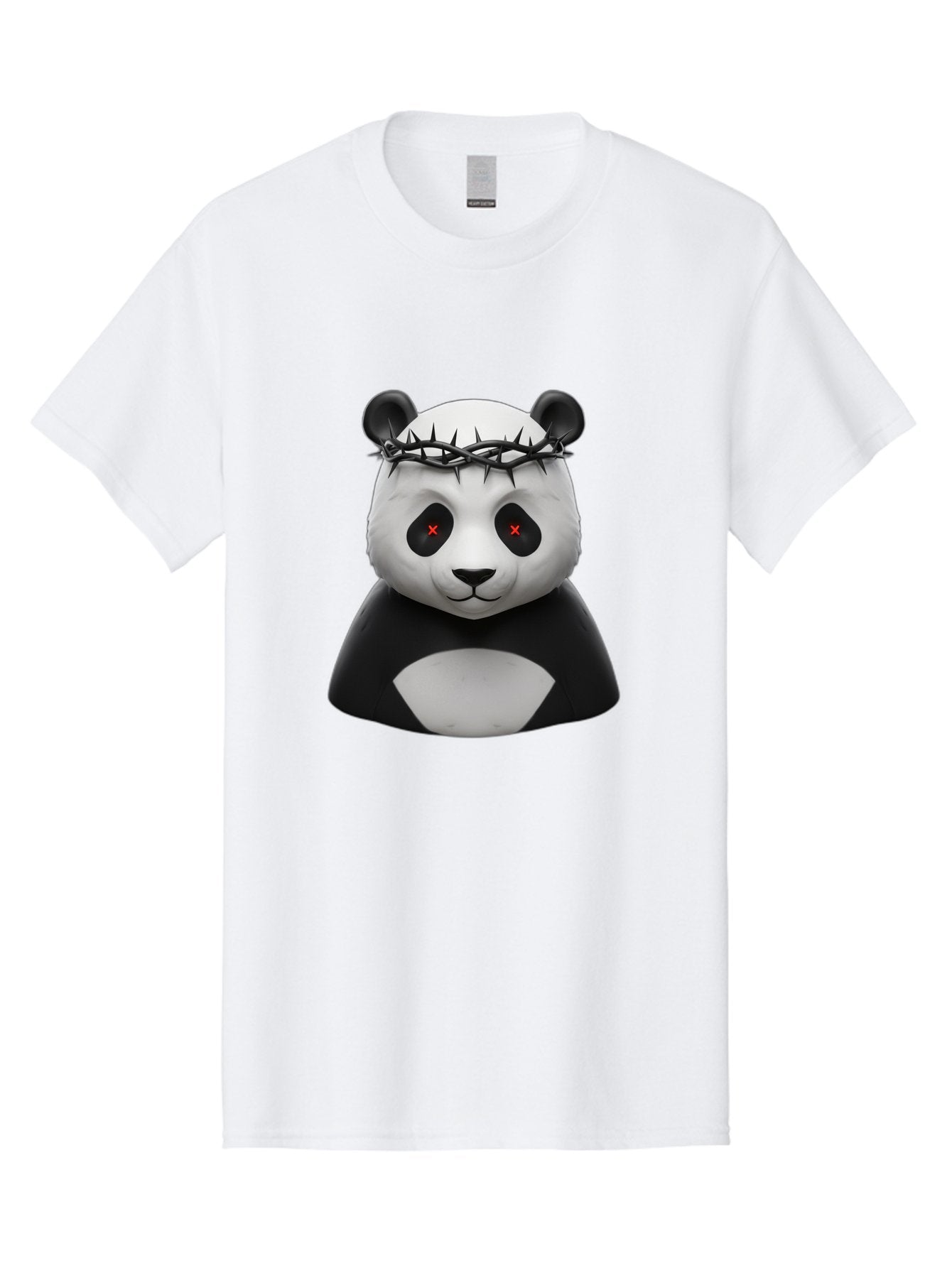 Panda-With-Crown-Of-Thorns-2 Men'S Graphic Tee, 100% Cotton, Comfortable Casual Summer Wear, Machine Washable, Vintage Camera, Old Camera, Antique Camera, Black Camera, Classic Photography, Photography Equipment, Nostalgic Device, Film Camera, Baf332 7