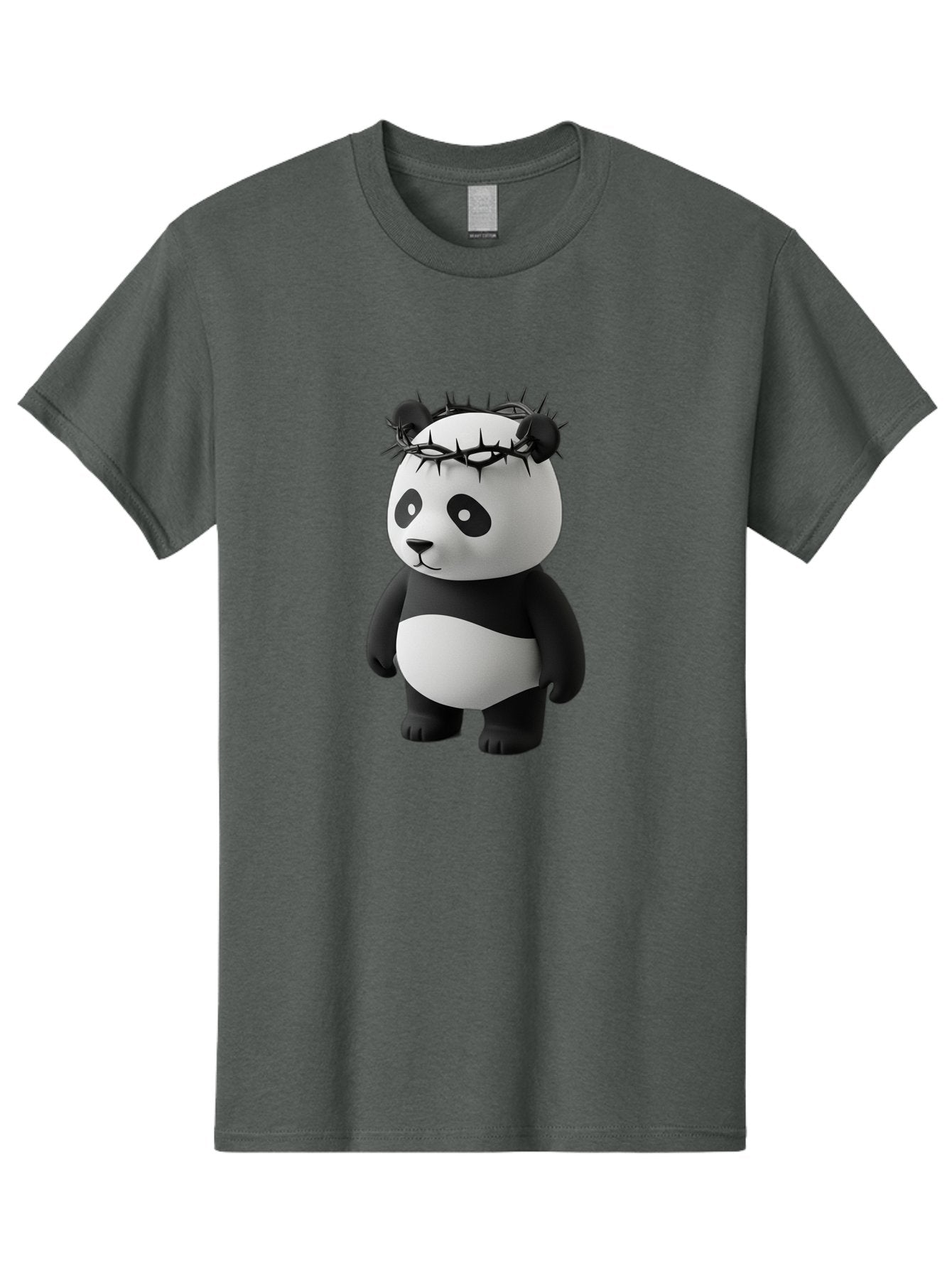 Panda-With-Crown-Of-Thorns-3 Men'S Graphic Tee, 100% Cotton, Comfortable Casual Summer Wear, Machine Washable, Vintage Camera, Old Camera, Antique Camera, Black Camera, Classic Photography, Photography Equipment, Nostalgic Device, Film Camera, Baf333 5