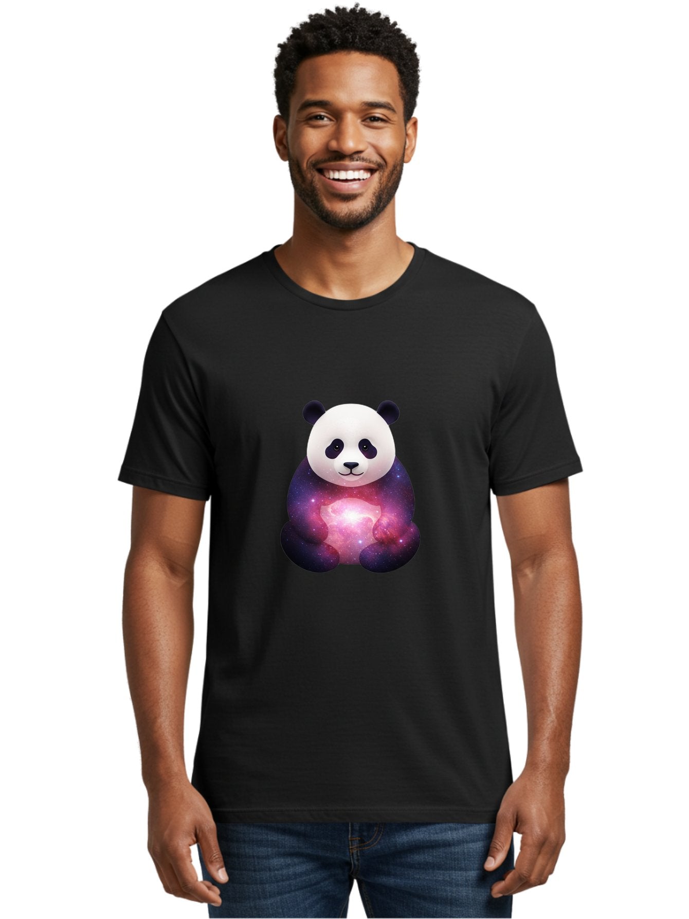 Panda-With-Galaxy Men'S Graphic Tee, 100% Cotton, Comfortable Casual Summer Wear, Machine Washable, Vintage Camera, Old Camera, Antique Camera, Black Camera, Classic Photography, Photography Equipment, Nostalgic Device, Film Camera, Camera Art Baf335 19