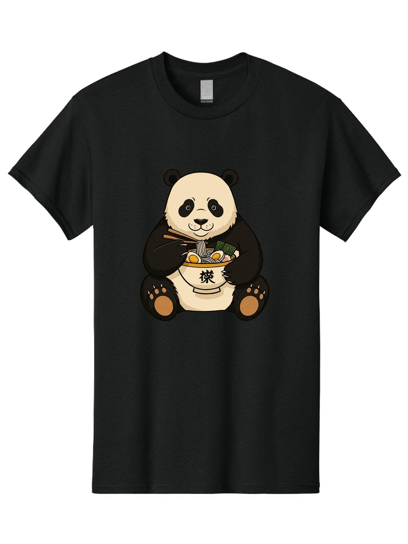 Panda-With-Ramen-2 Men'S Graphic Tee, 100% Cotton, Comfortable Casual Summer Wear, Machine Washable, Vintage Camera, Old Camera, Antique Camera, Black Camera, Classic Photography, Photography Equipment, Nostalgic Device, Film Camera, Baf337 12