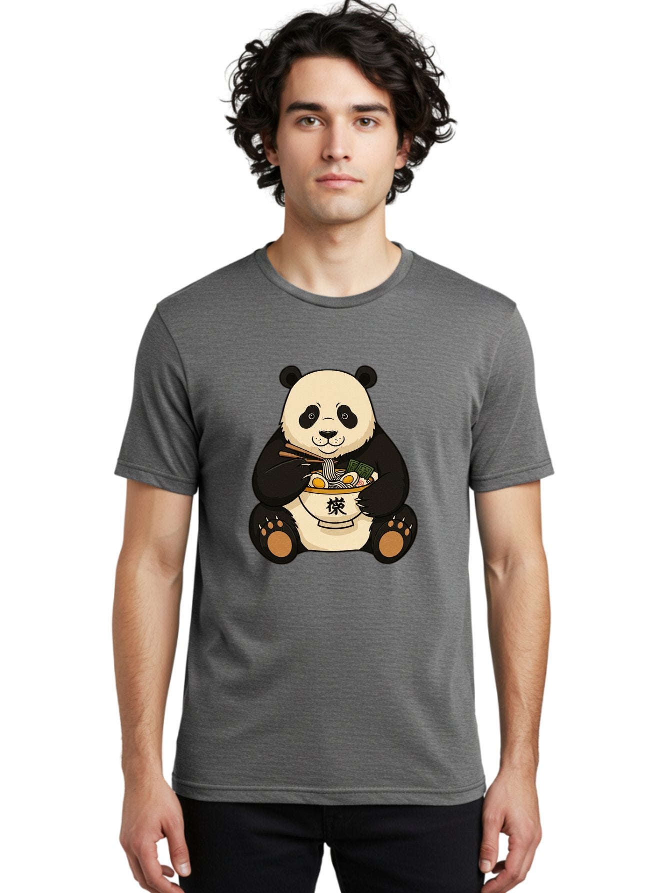 Panda-With-Ramen-2 Men'S Graphic Tee, 100% Cotton, Comfortable Casual Summer Wear, Machine Washable, Vintage Camera, Old Camera, Antique Camera, Black Camera, Classic Photography, Photography Equipment, Nostalgic Device, Film Camera, Baf337 18