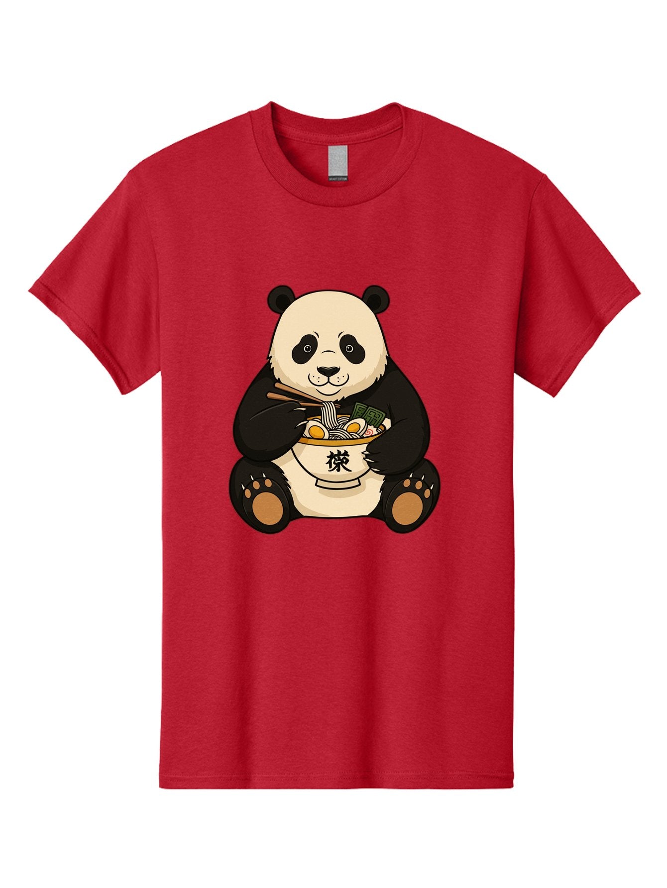 Panda-With-Ramen-2 Men'S Graphic Tee, 100% Cotton, Comfortable Casual Summer Wear, Machine Washable, Vintage Camera, Old Camera, Antique Camera, Black Camera, Classic Photography, Photography Equipment, Nostalgic Device, Film Camera, Baf337 3