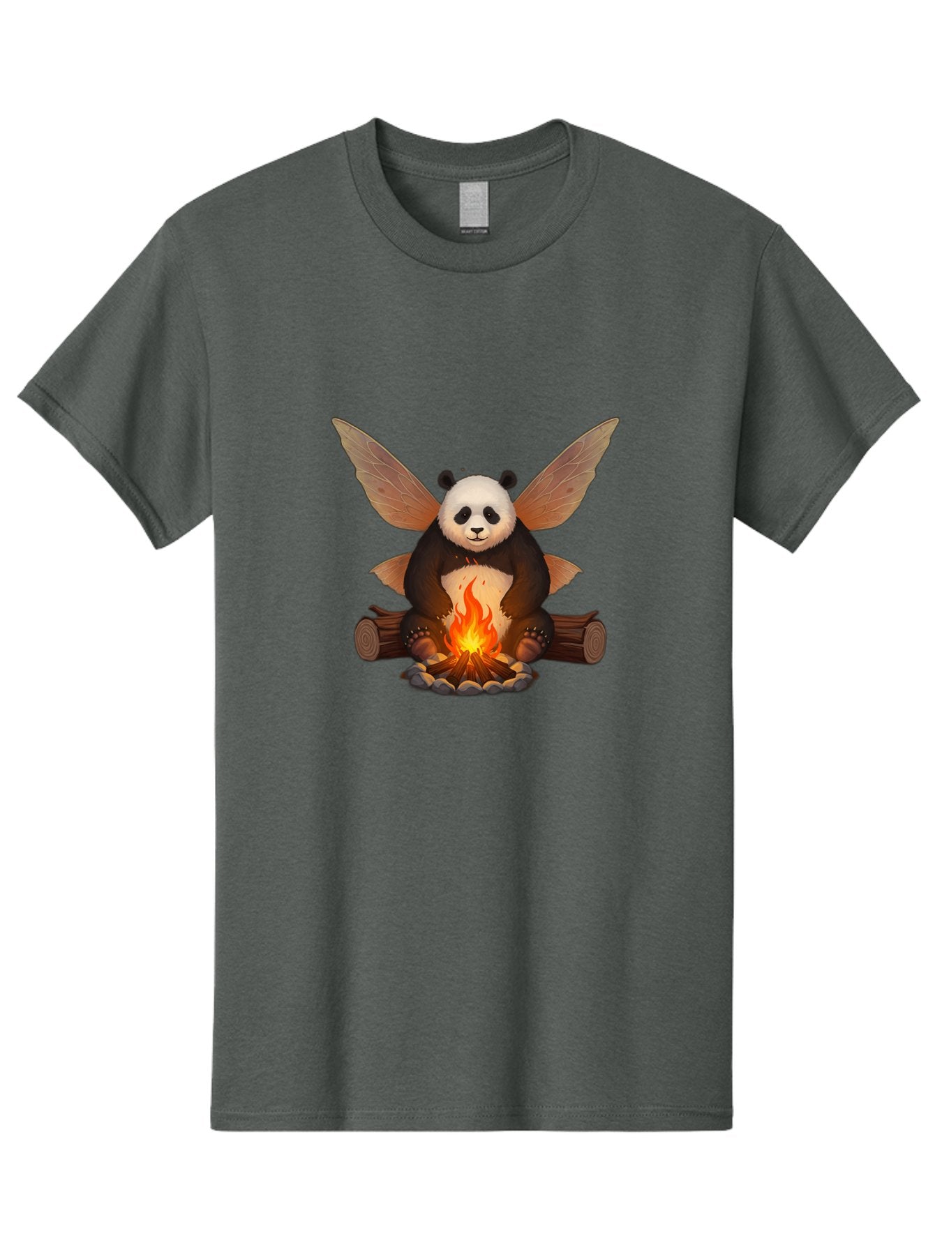 Panda-With-Wings-By-Campfire Men'S Graphic Tee, 100% Cotton, Comfortable Casual Summer Wear, Machine Washable, Vintage Camera, Old Camera, Antique Camera, Black Camera, Classic Photography, Photography Equipment, Nostalgic Device, Film Camera, Baf340 5