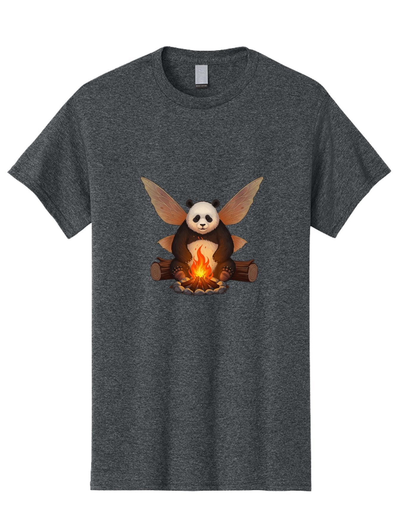 Panda-With-Wings-By-Campfire Men'S Graphic Tee, 100% Cotton, Comfortable Casual Summer Wear, Machine Washable, Vintage Camera, Old Camera, Antique Camera, Black Camera, Classic Photography, Photography Equipment, Nostalgic Device, Film Camera, Baf340 4