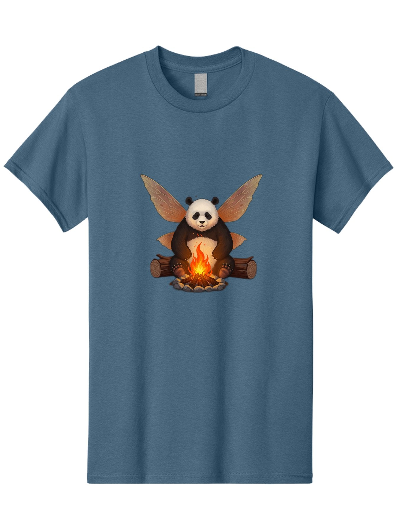 Panda-With-Wings-By-Campfire Men'S Graphic Tee, 100% Cotton, Comfortable Casual Summer Wear, Machine Washable, Vintage Camera, Old Camera, Antique Camera, Black Camera, Classic Photography, Photography Equipment, Nostalgic Device, Film Camera, Baf340 6