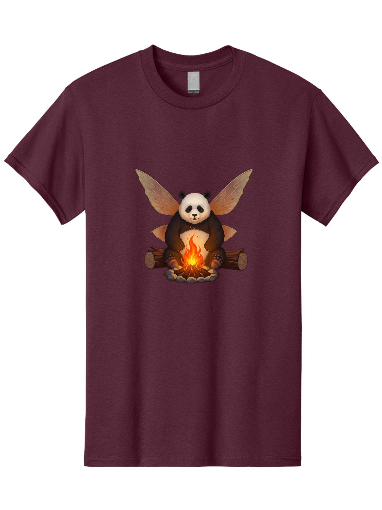Panda-With-Wings-By-Campfire Men'S Graphic Tee, 100% Cotton, Comfortable Casual Summer Wear, Machine Washable, Vintage Camera, Old Camera, Antique Camera, Black Camera, Classic Photography, Photography Equipment, Nostalgic Device, Film Camera, Baf340 12