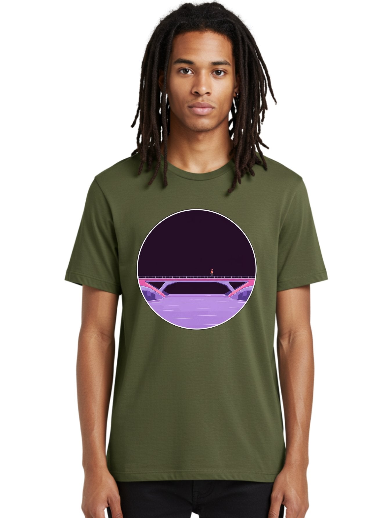 Person-On-Bridge Men'S Graphic Tee, 100% Cotton, Comfortable Casual Summer Wear, Machine Washable, Vintage Camera, Old Camera, Antique Camera, Black Camera, Classic Photography, Photography Equipment, Nostalgic Device, Film Camera, Camera Art Baf345 17